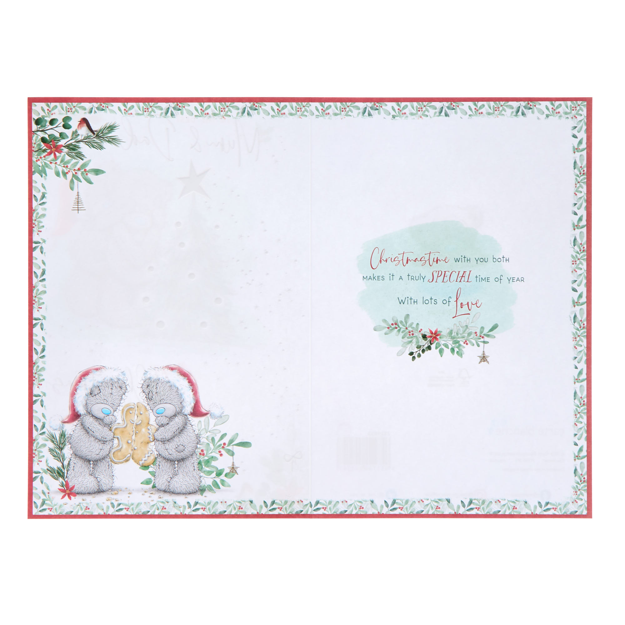 Me To You Tatty Teddy Best Mum & Dad Christmas Card