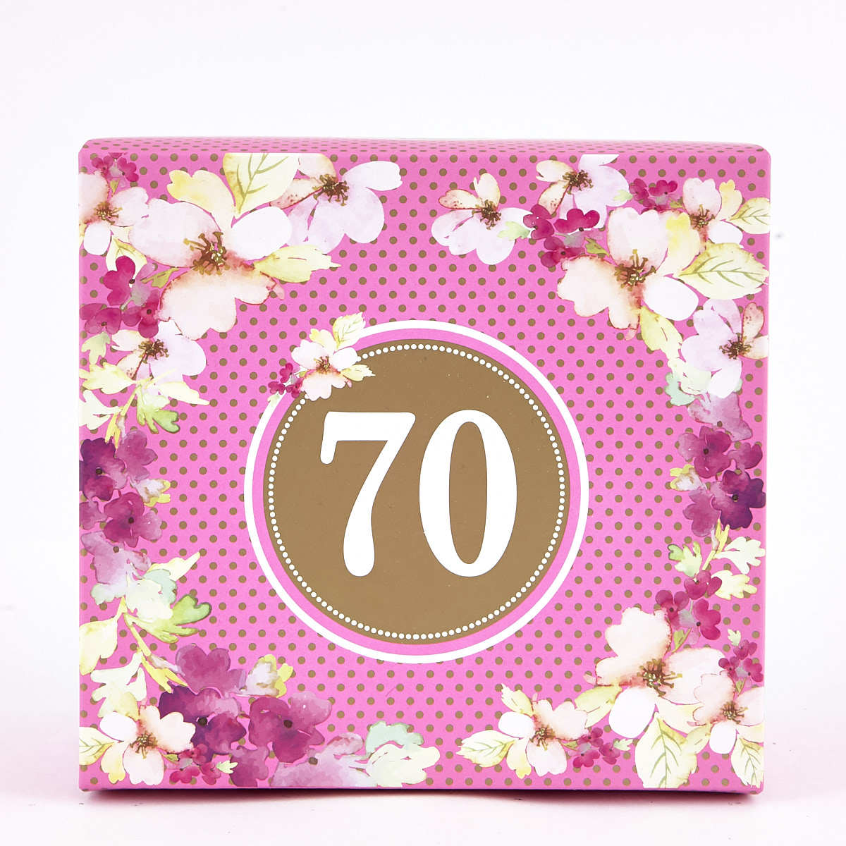 Floral 70th Birthday Mug