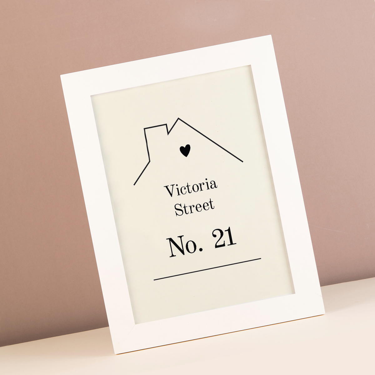 Personalised House Design Framed Print