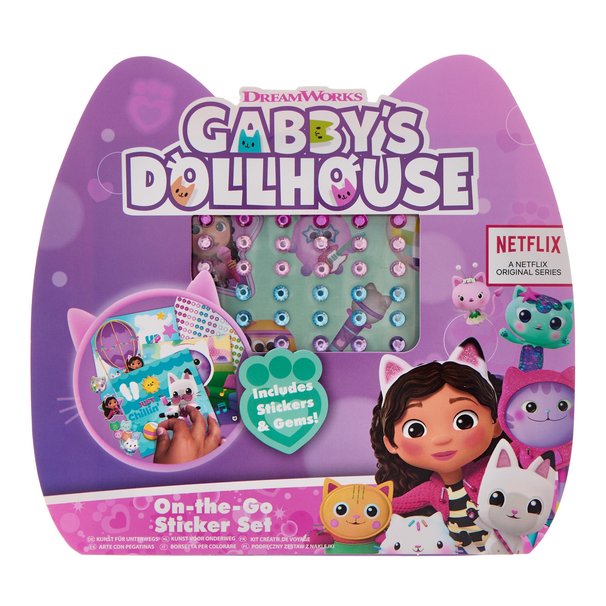 Gabby's Dollhouse On-The-Go Sticker Set