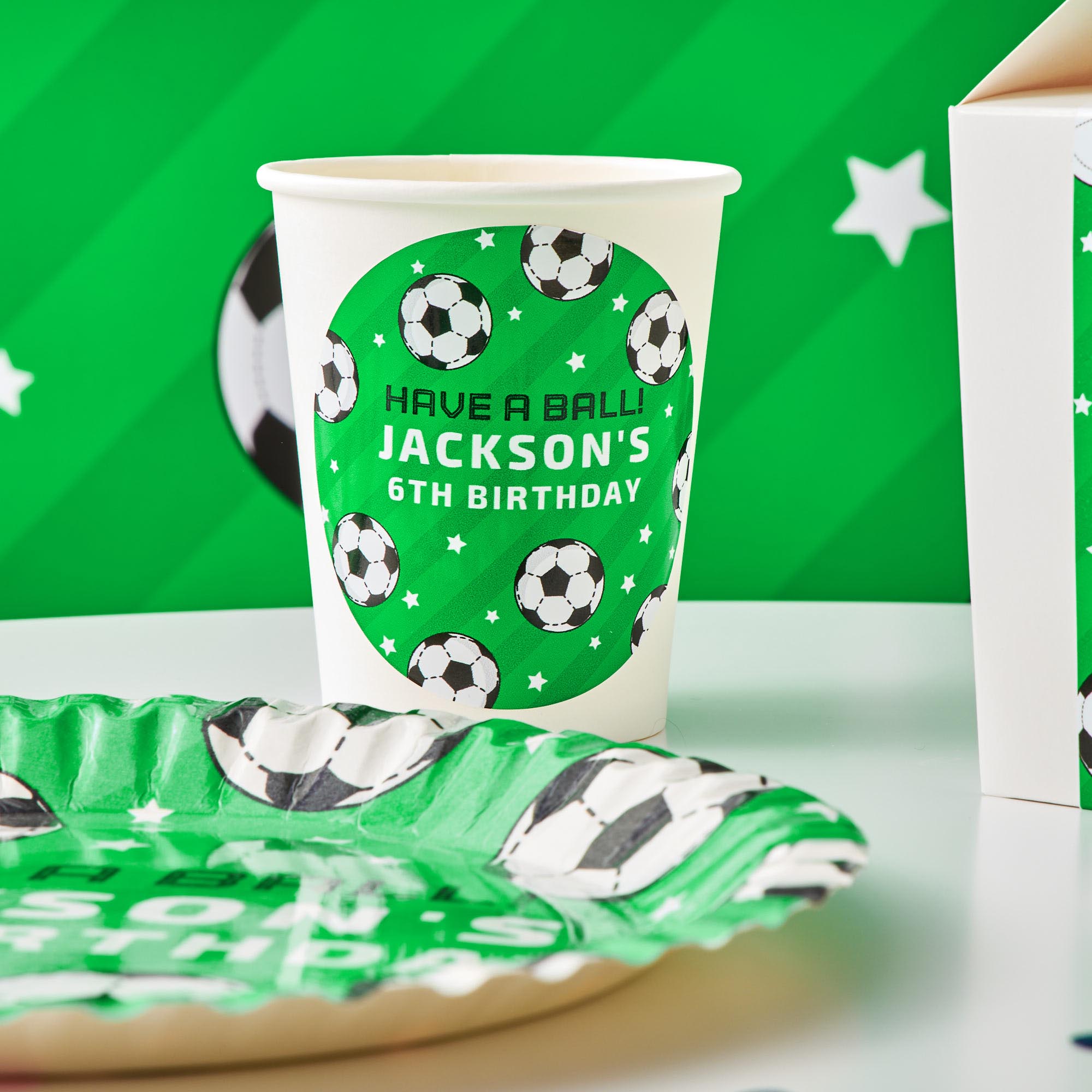 Football Personalised Party Cup