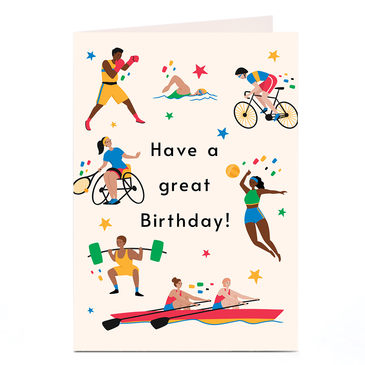 Personalised Birthday Card - Sports Women