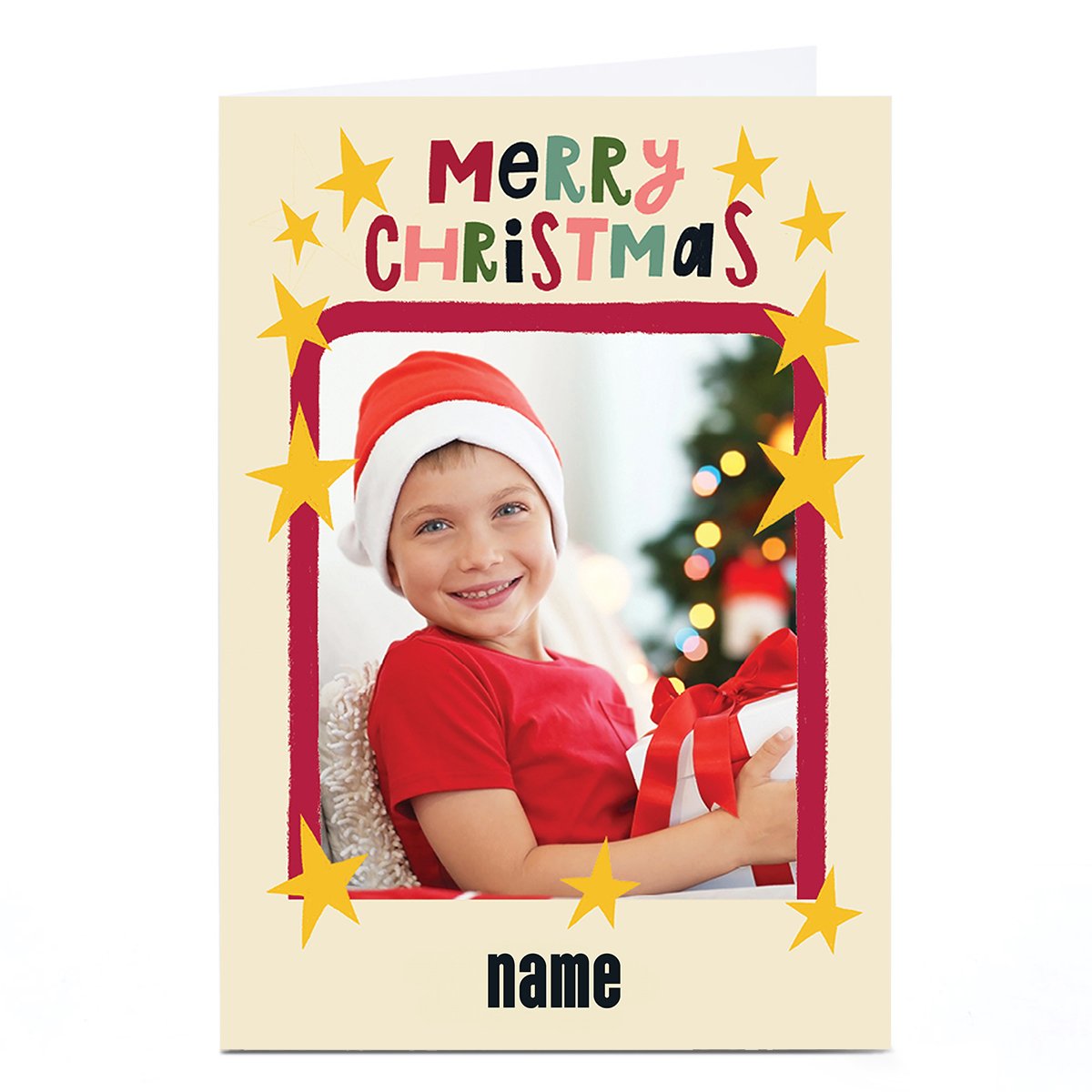 Photo Stevie Studio Christmas Card - Starry Frame, Any Name