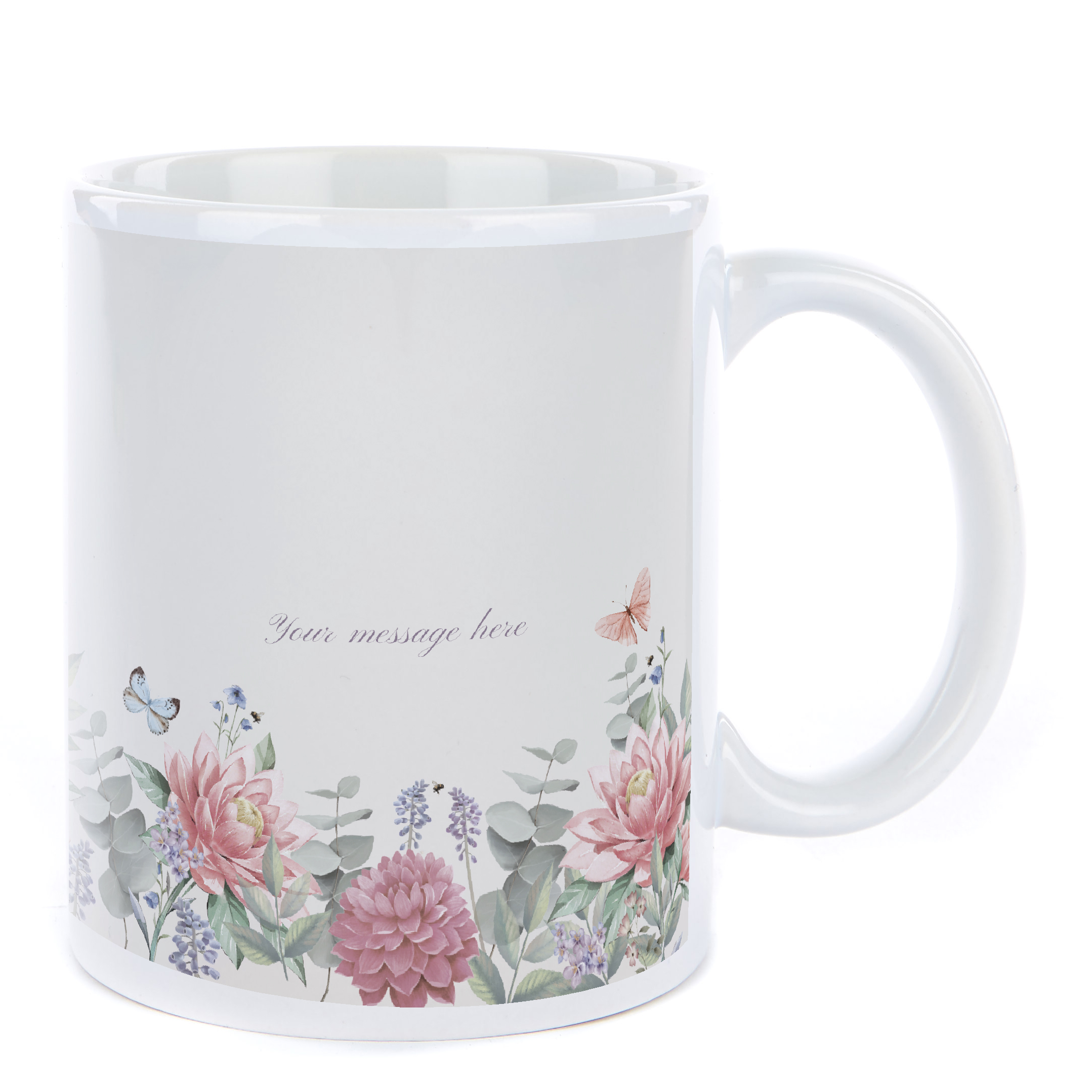 Personalised Mug - Pastel Florals