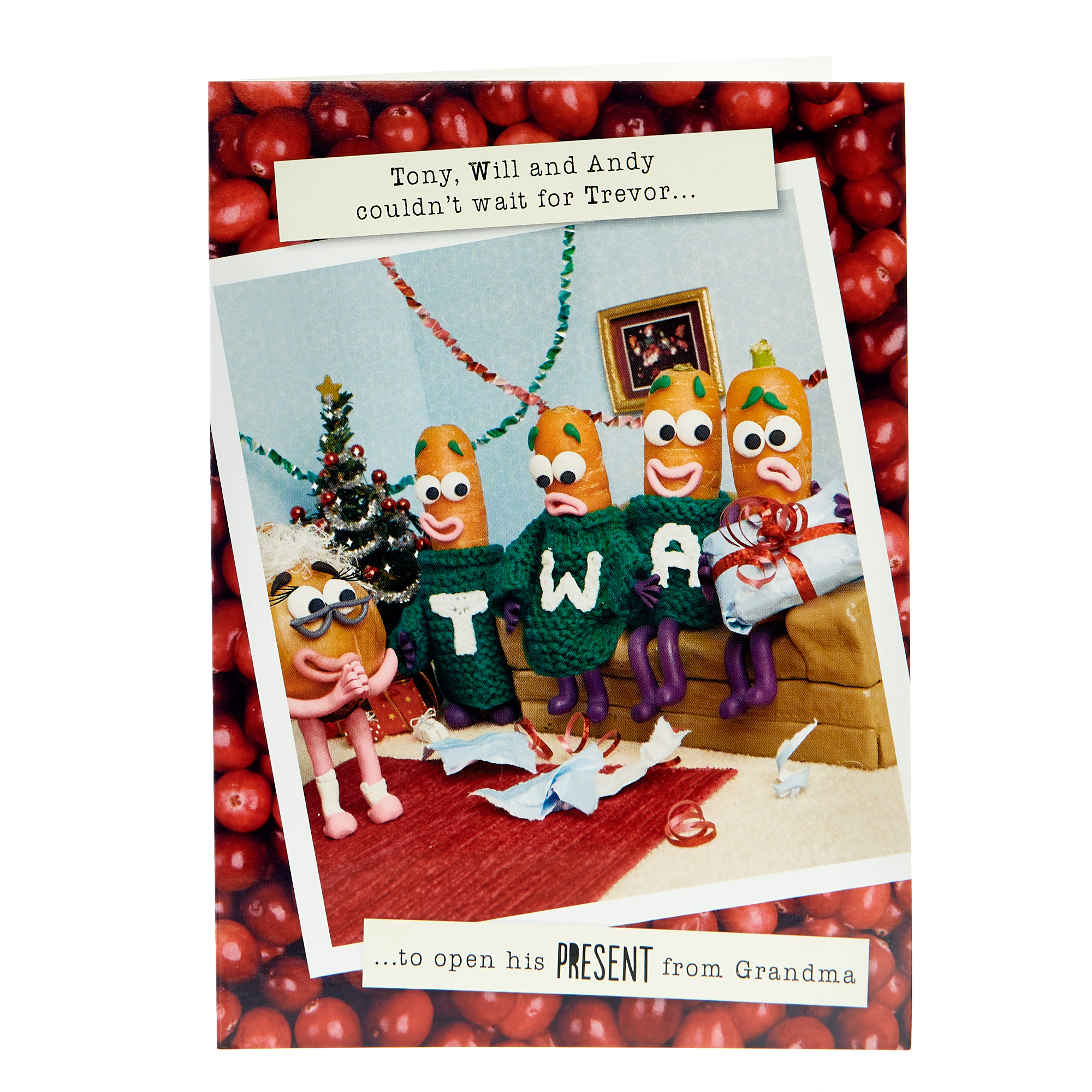 Violent Veg Christmas Card - Tony, Will, Andy & Trevor