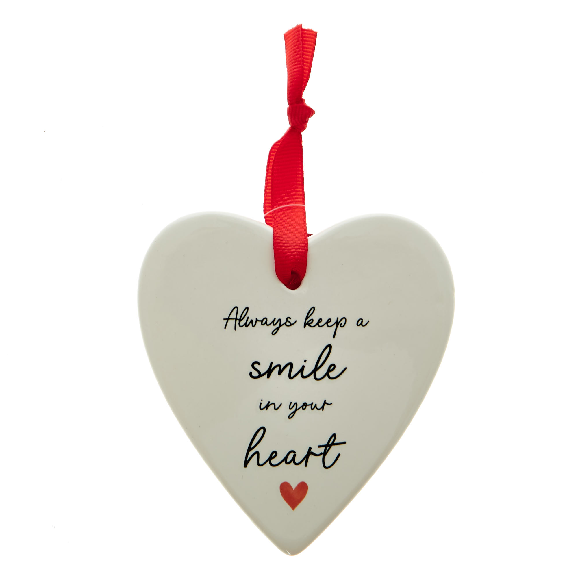 Buy Always Keep A Smile In Your Heart Hanging Ornament for GBP 1.99