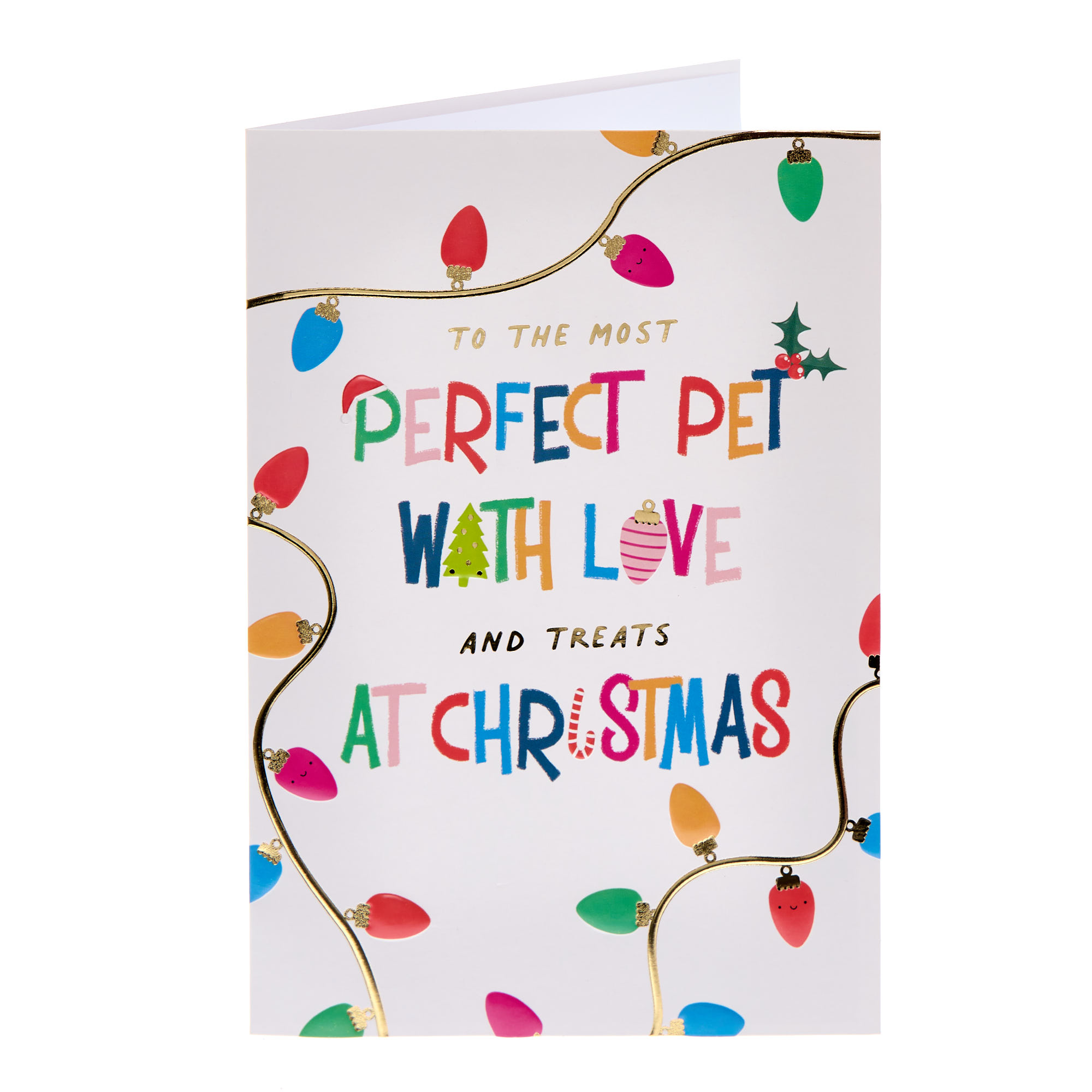 To The Most Perfect Pet With Love Christmas Card