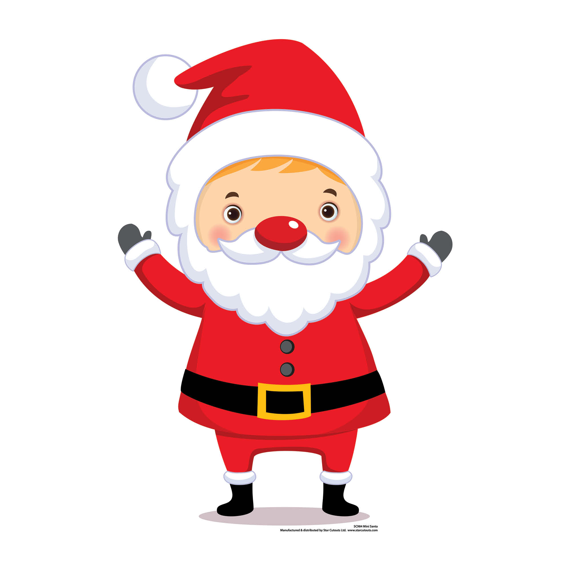 Mini Santa Claus Cardboard Cutout