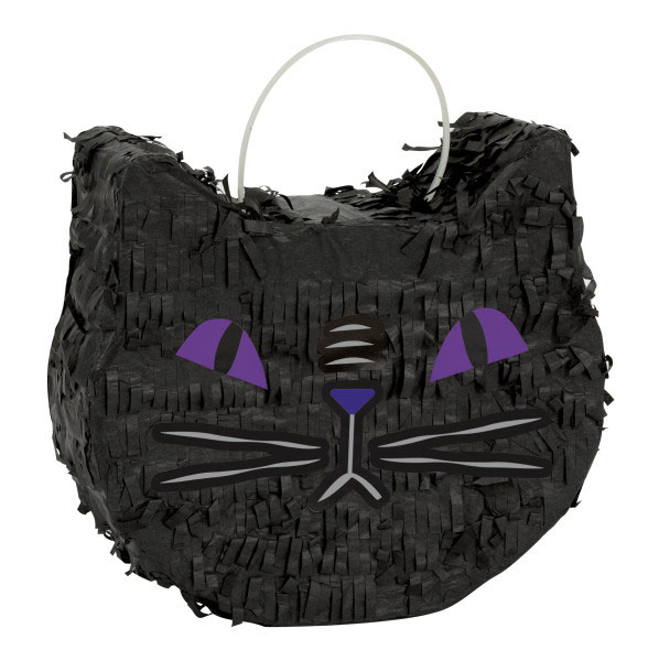 Mini Black Cat Face Pinata Decoration