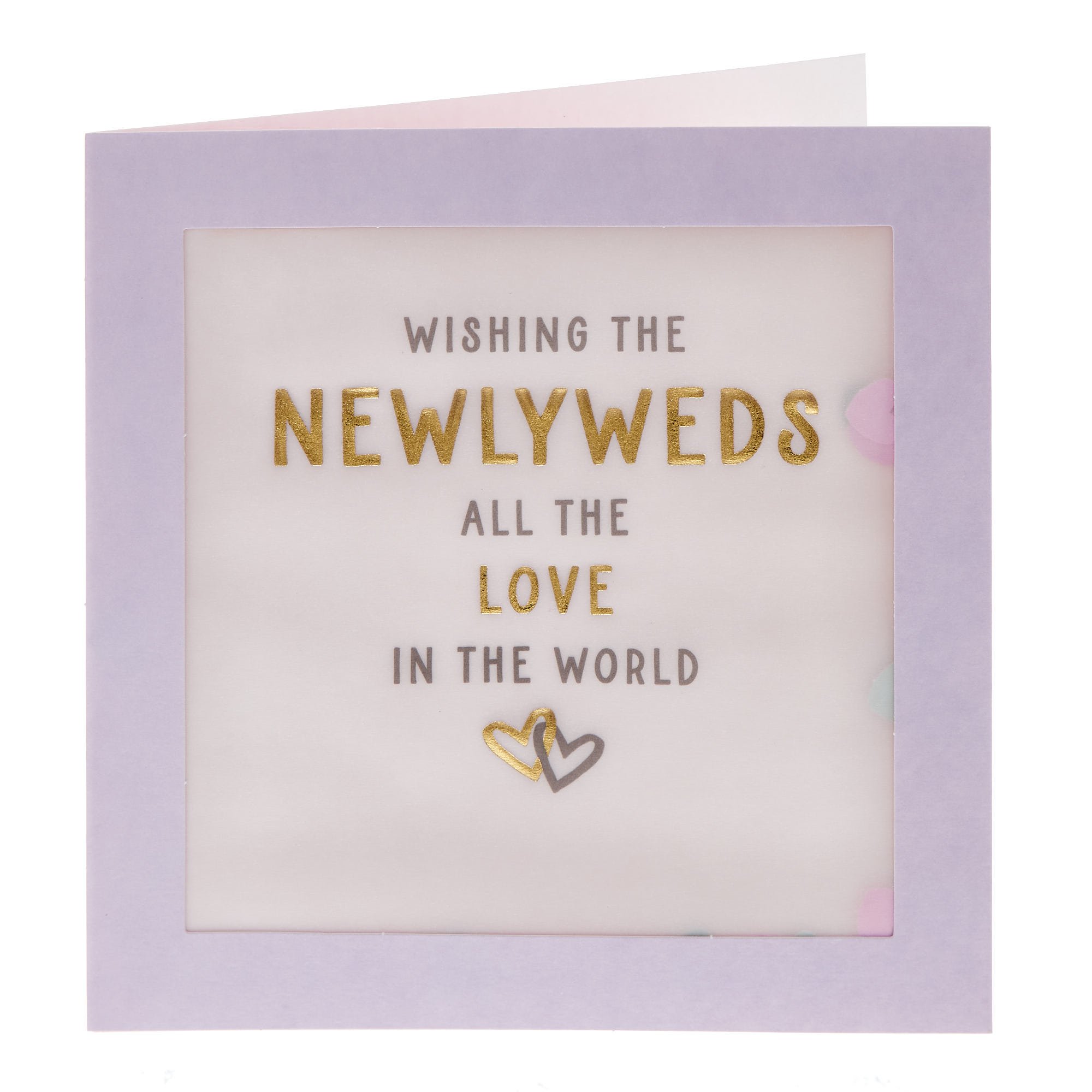 The Newlyweds Confetti Wedding Card