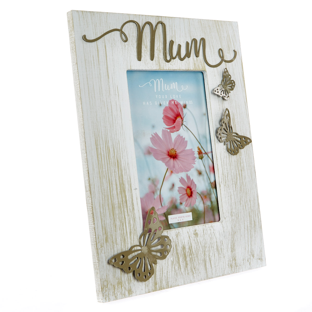 Buy Wooden Mother's Day Photo Frame With Butterflies for GBP 3.99