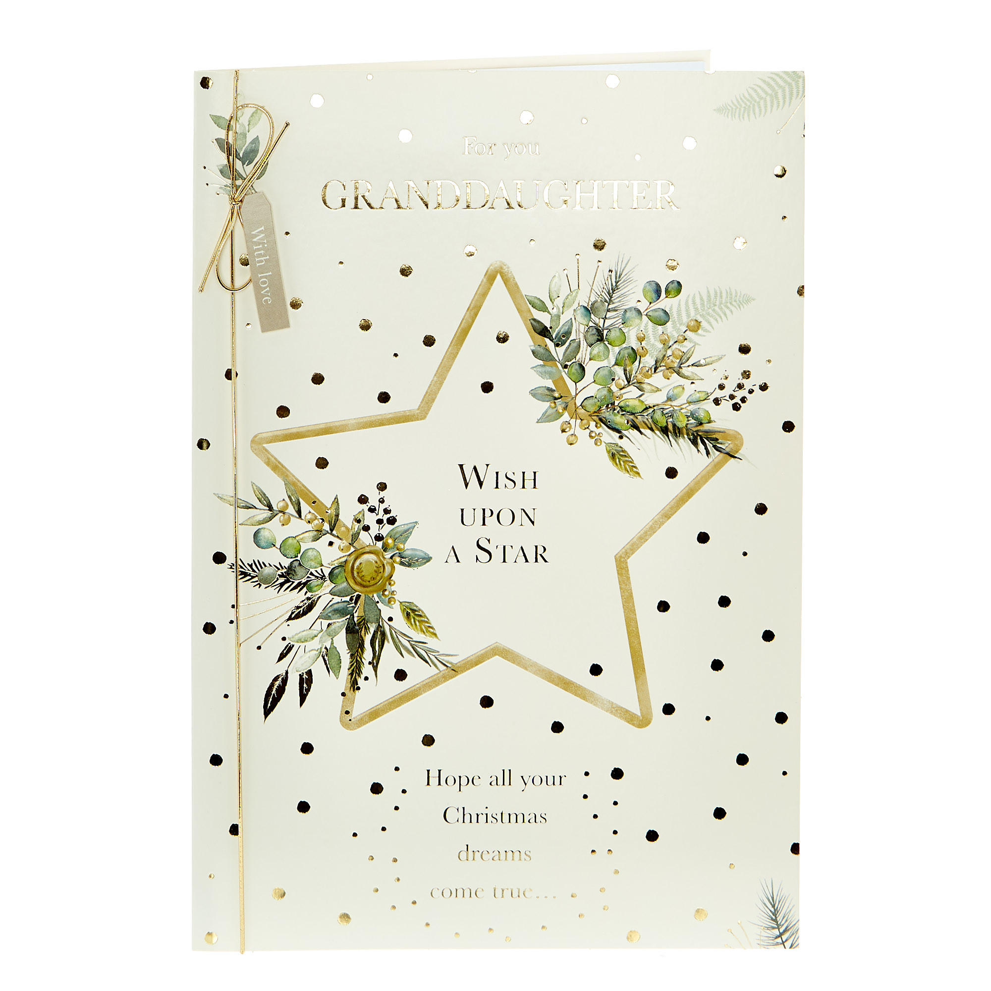 Christmas Card - Granddaughter Wish upon A Star