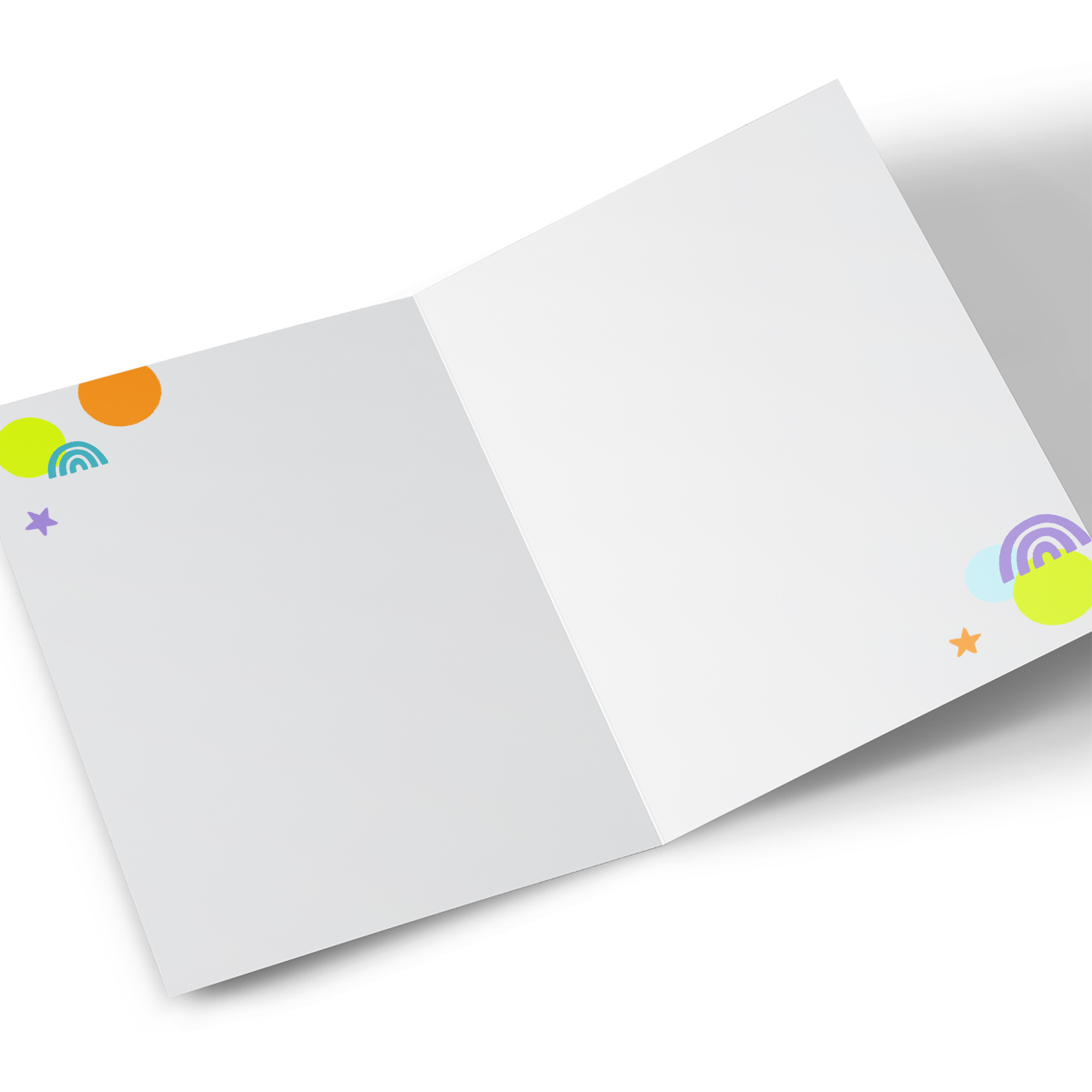 Photo Birthday Card - Bright Spots and Rainbows