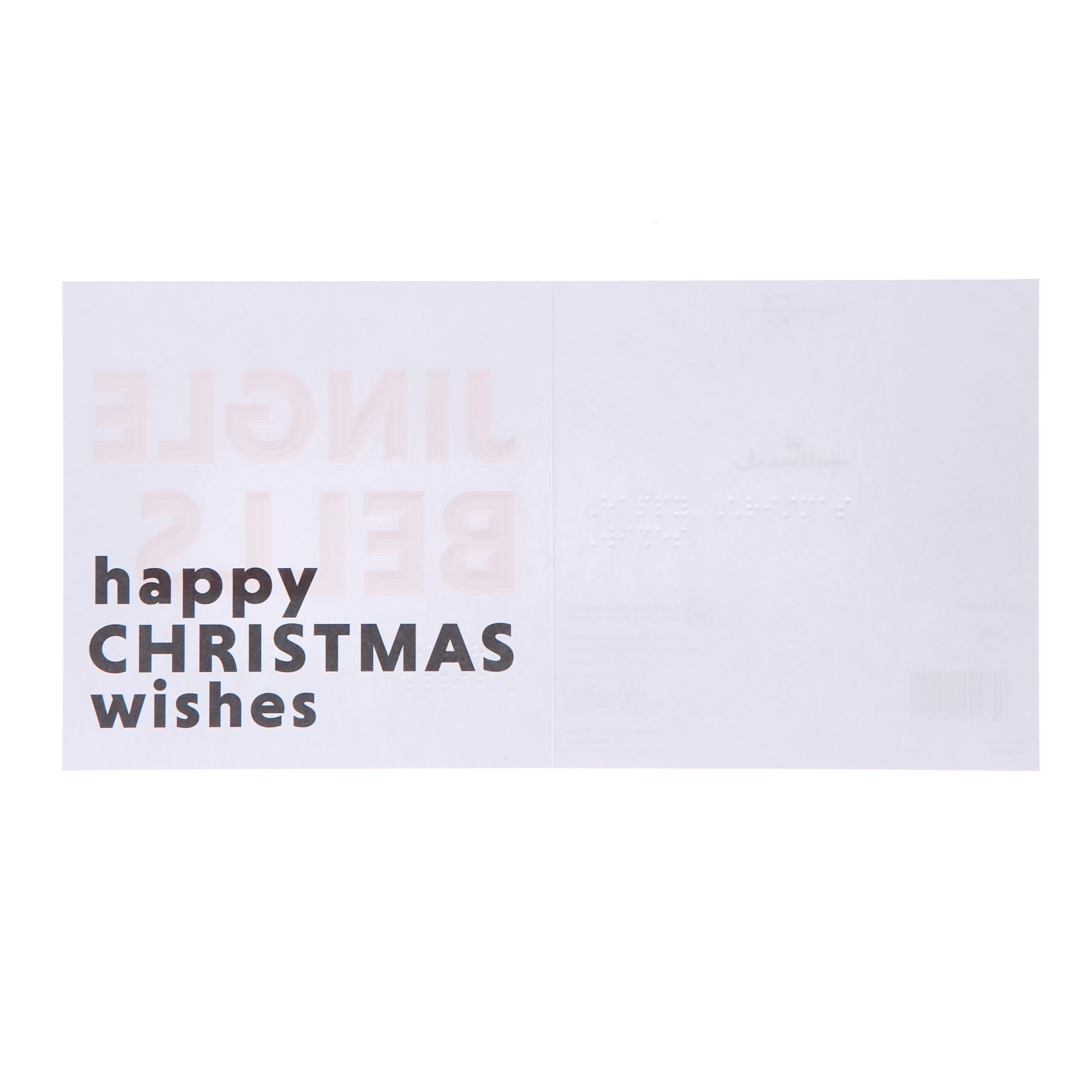 Jungle Bells Braille Christmas Card