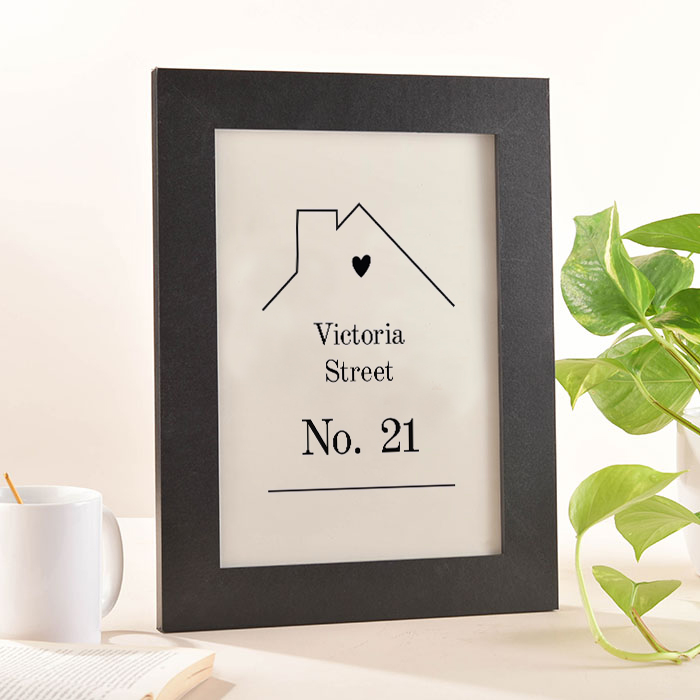 Personalised House Design Framed Print