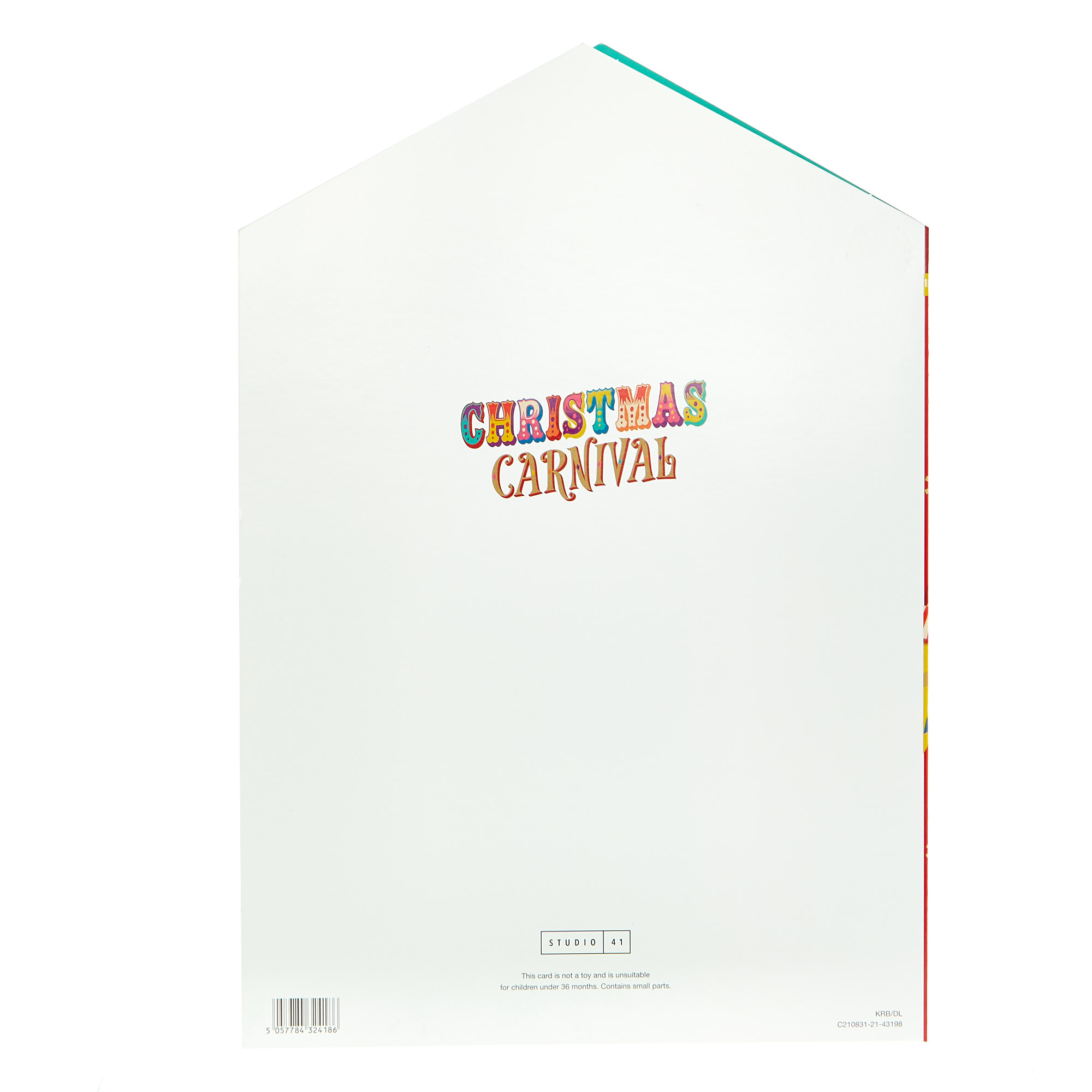 Giant Pop-Out Christmas Card - Festive Carnival