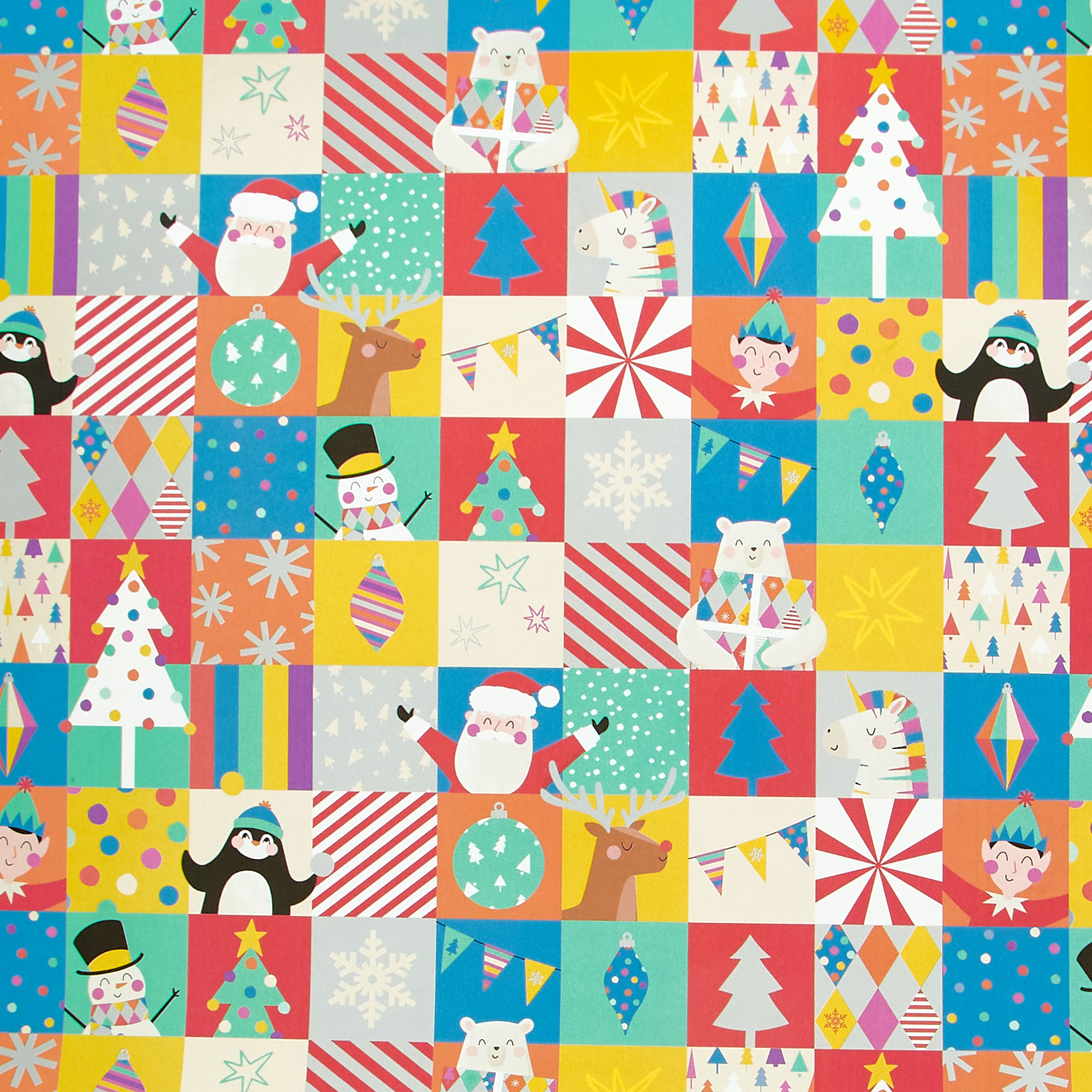 Children's Christmas Wrapping Paper - 10 Sheets