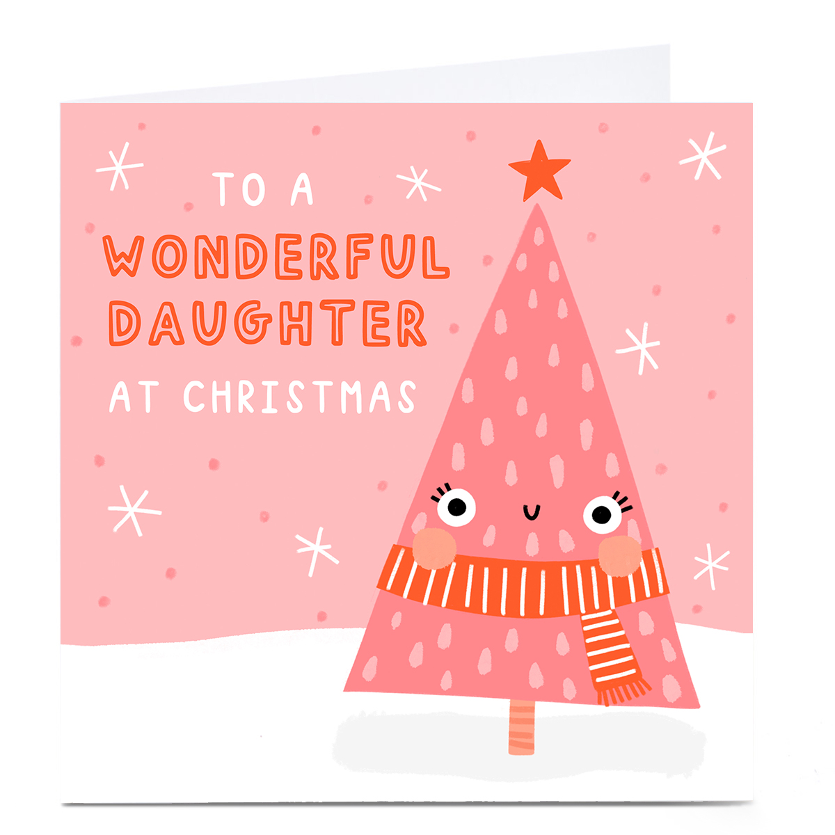 Personalised Jess Moorhouse Christmas Card - Wonderful Daughter