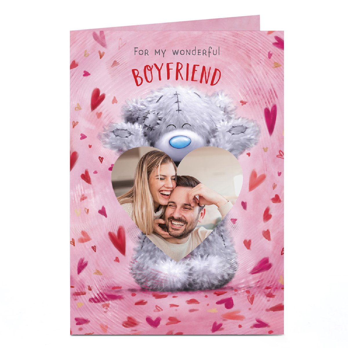 Photo Tatty Teddy Valentine's Day Card - Teddy Heart, Boyfriend