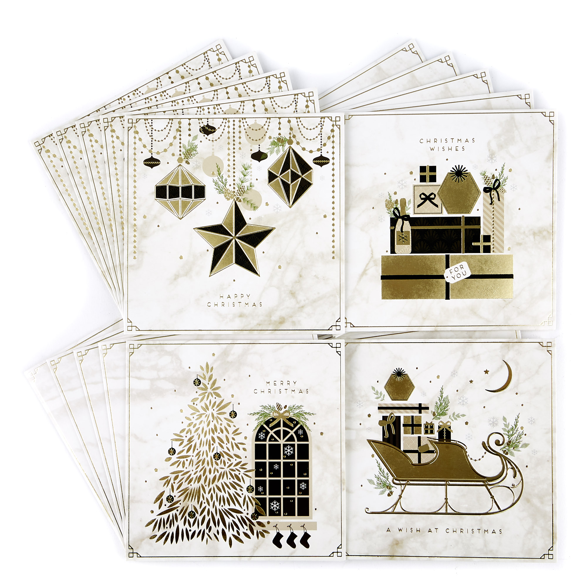 Art Deco Charity Christmas Cards - Pack Of 20