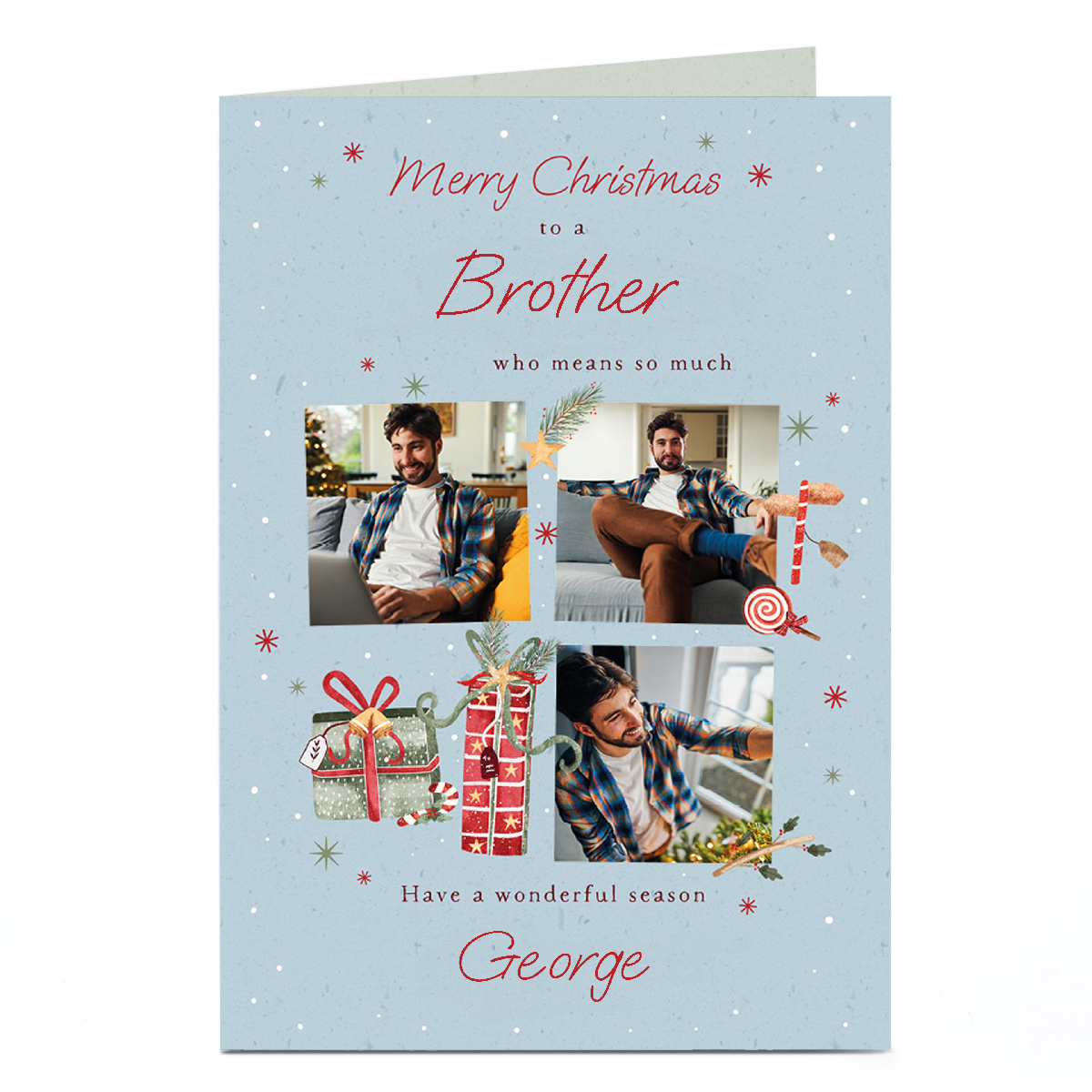 Photo Christmas Card - Brother Who Means So Much