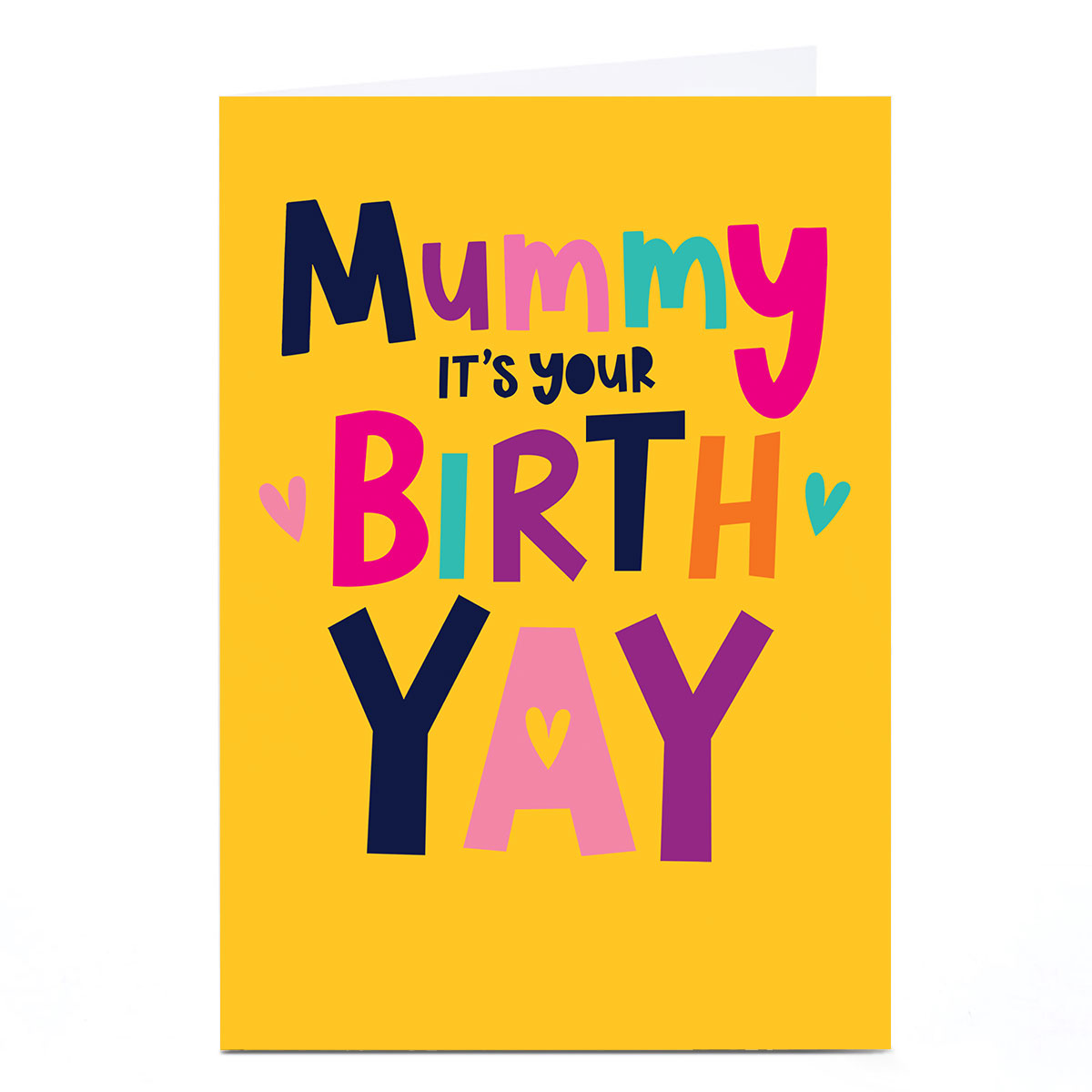 Personalised Birthday Card - Your Birth Yay, Mummy