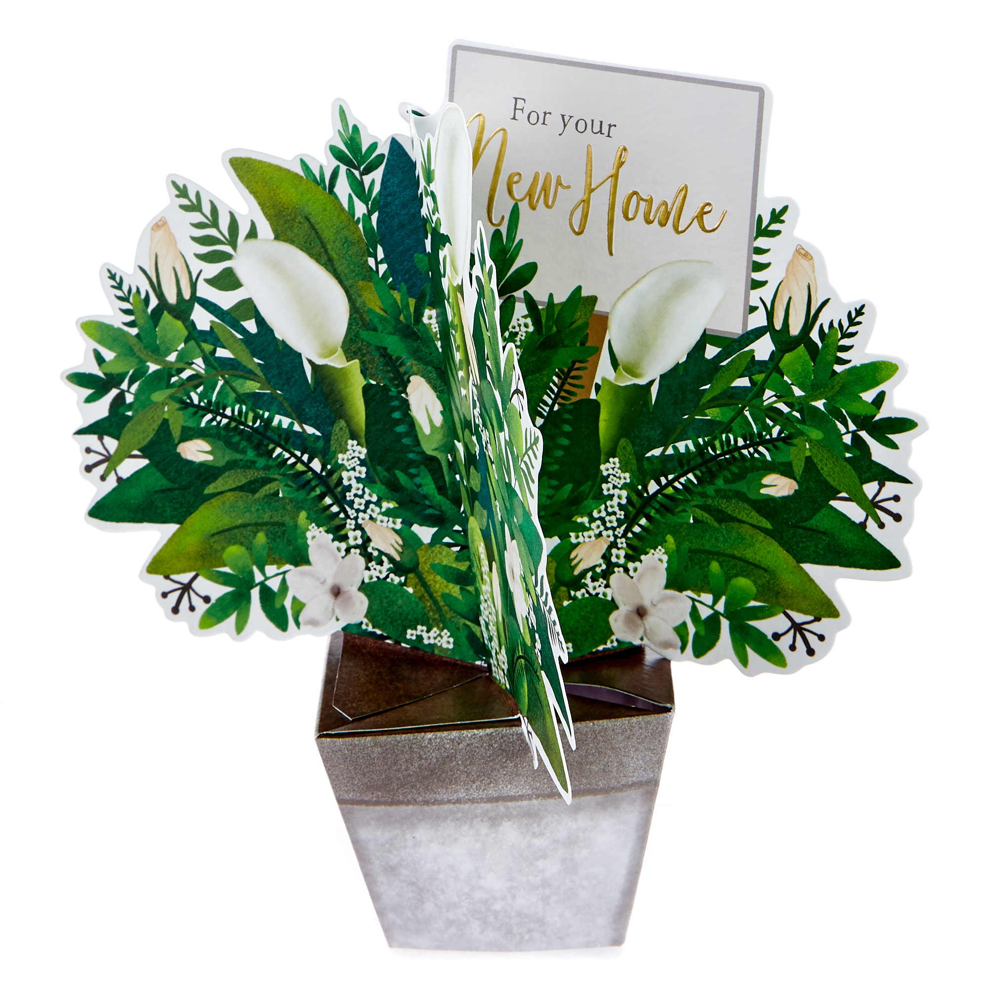 boutique collection 3d new home card - flower bouquet