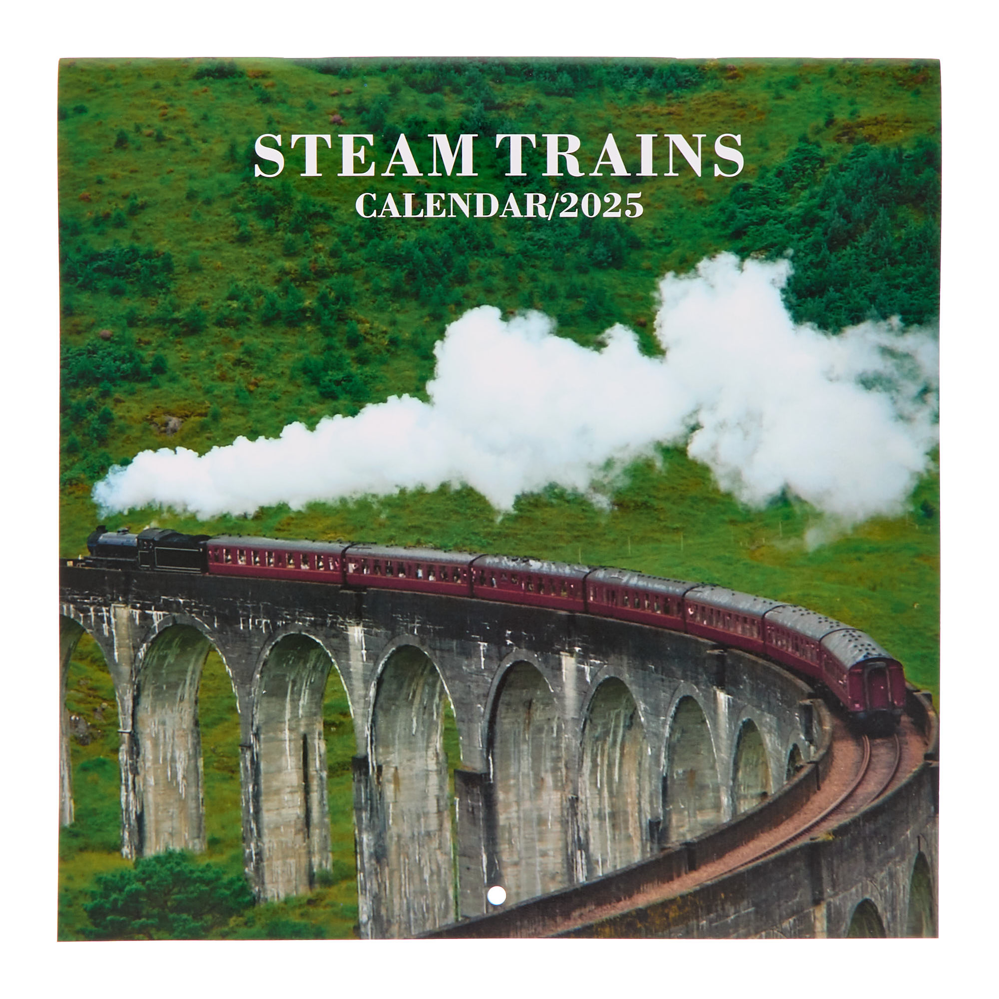 Steam Trains 2025 Square Calendar