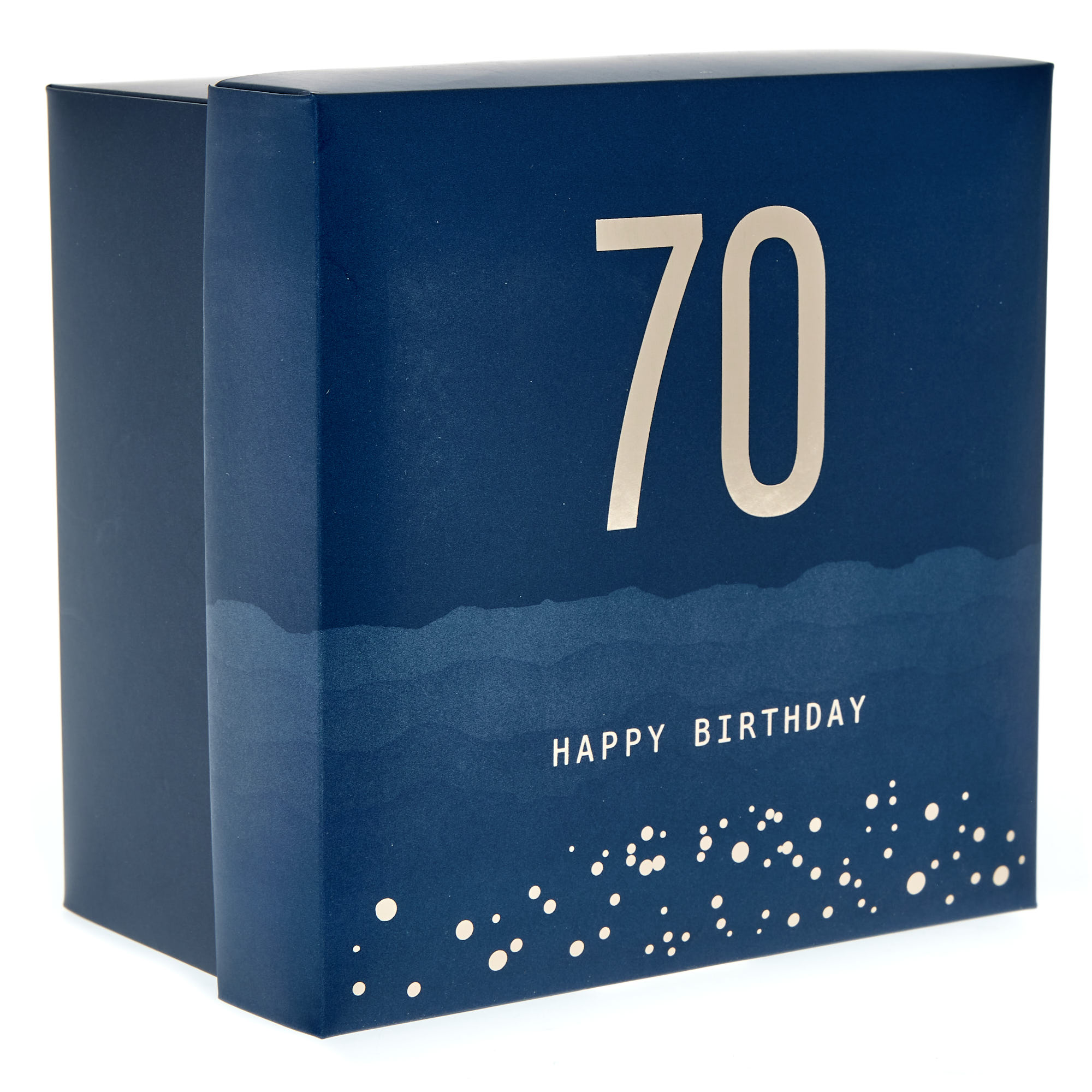 Blue & Gold 70th Birthday Mug in a Box