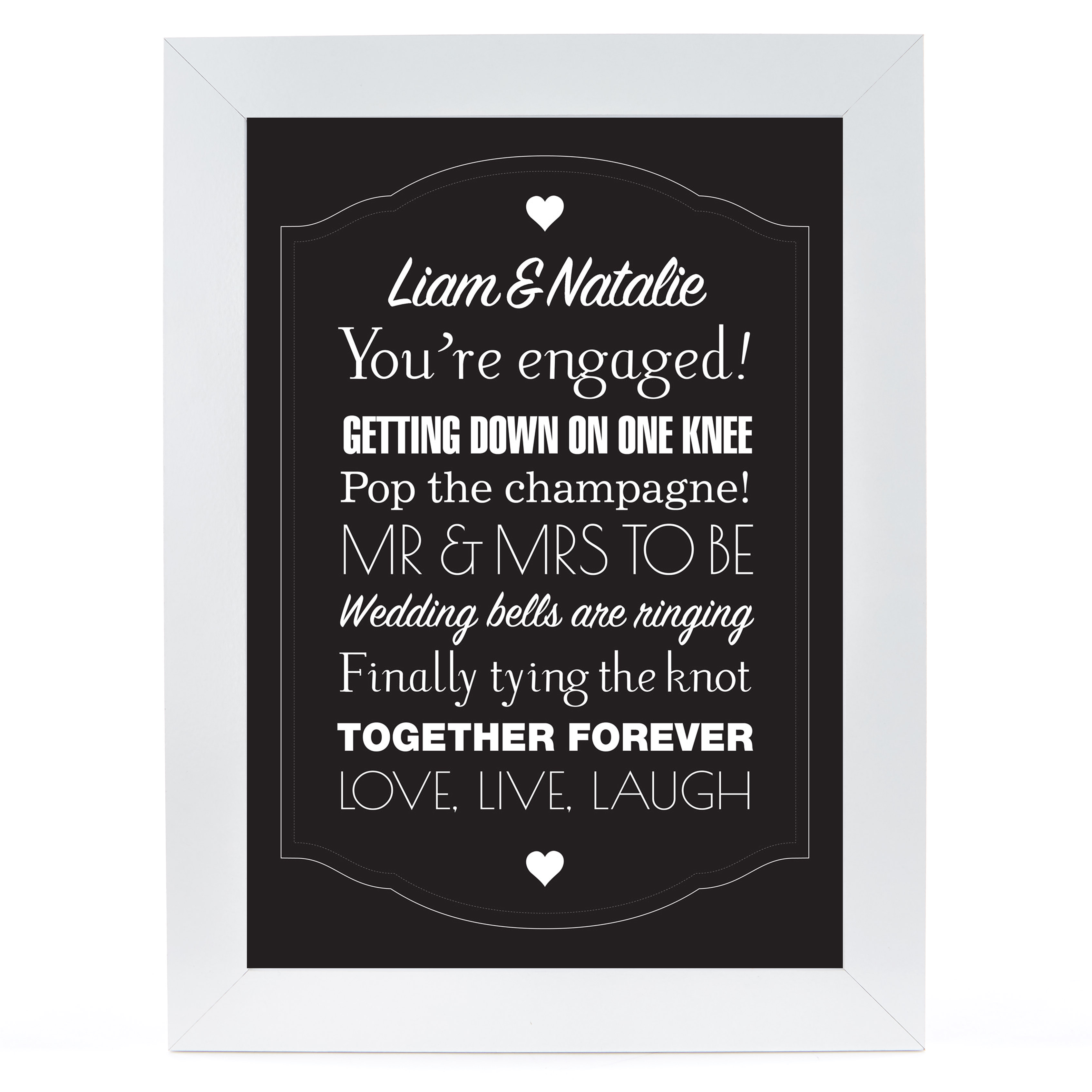 Personalised Print - You're Engaged!