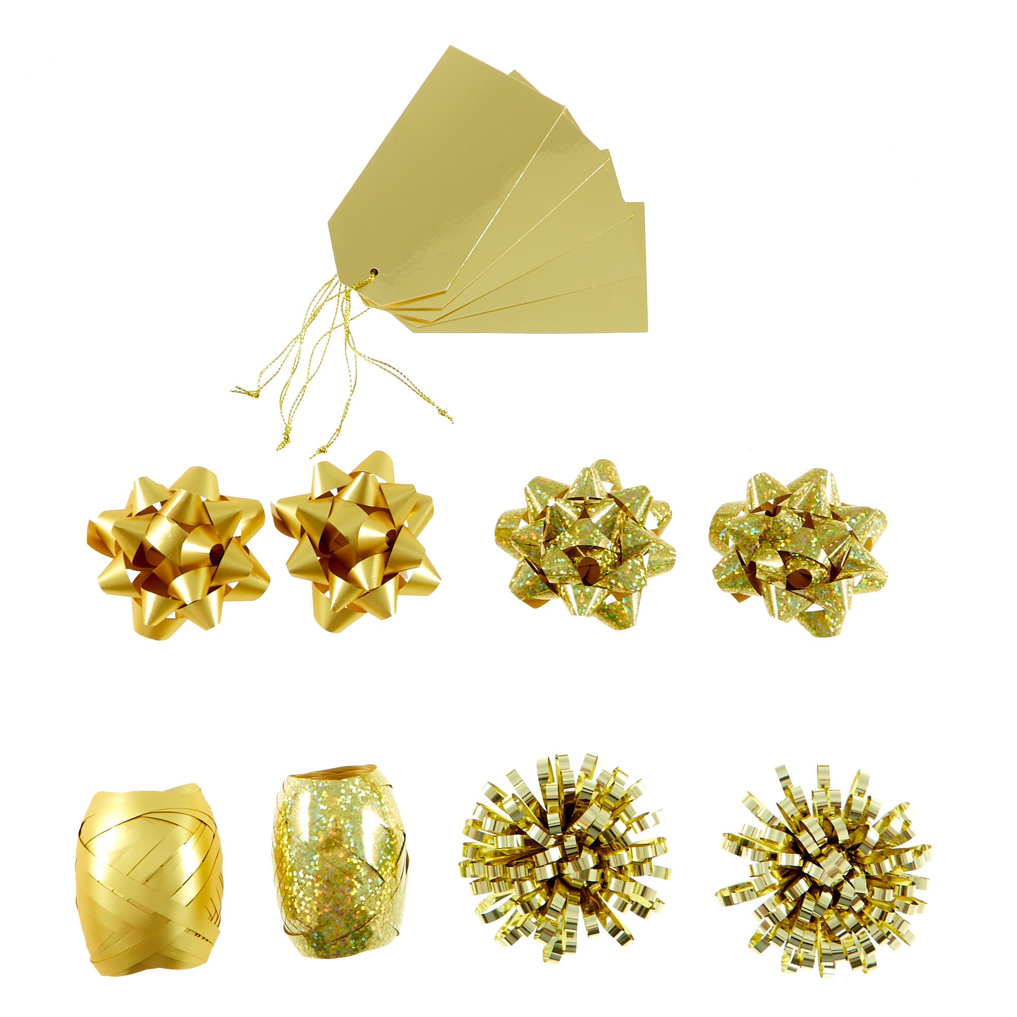 Luxury Gold Gift Wrap Accessories Pack