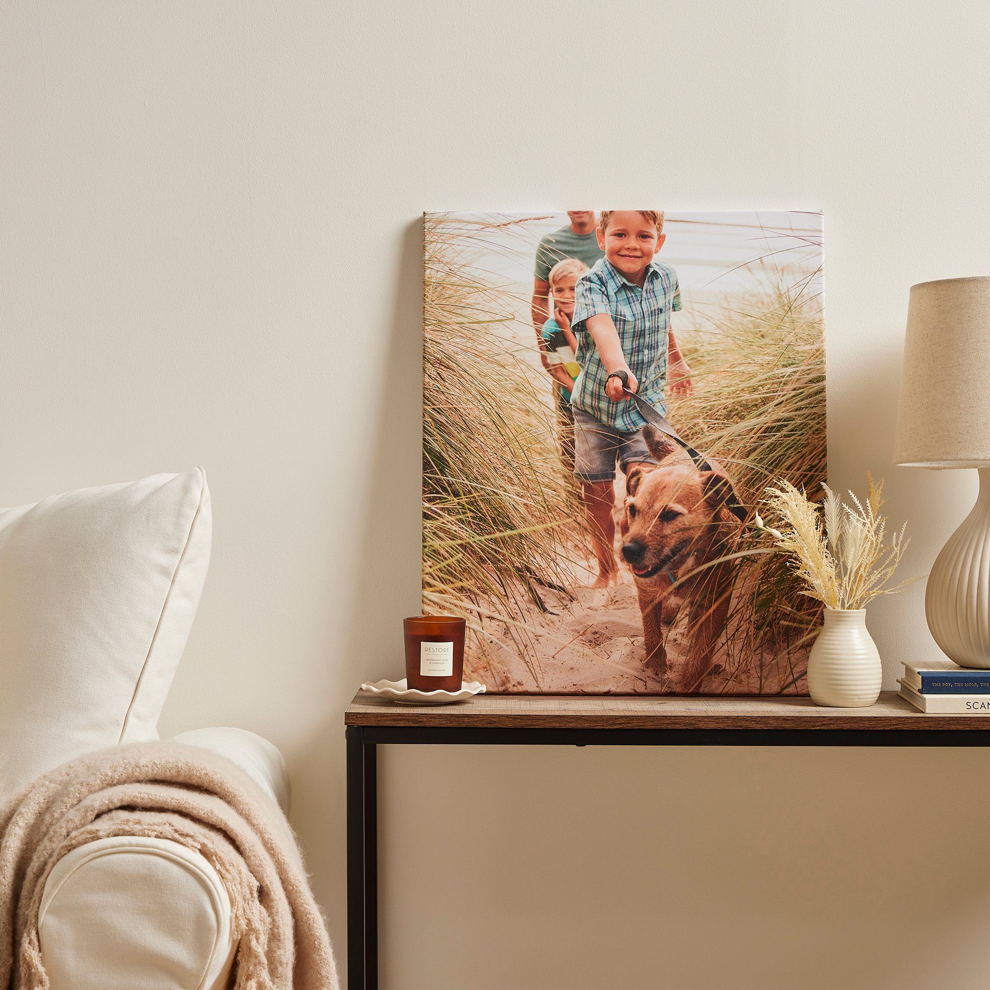 Personalised Portrait Photo Slim Canvas 40cm x 60cm