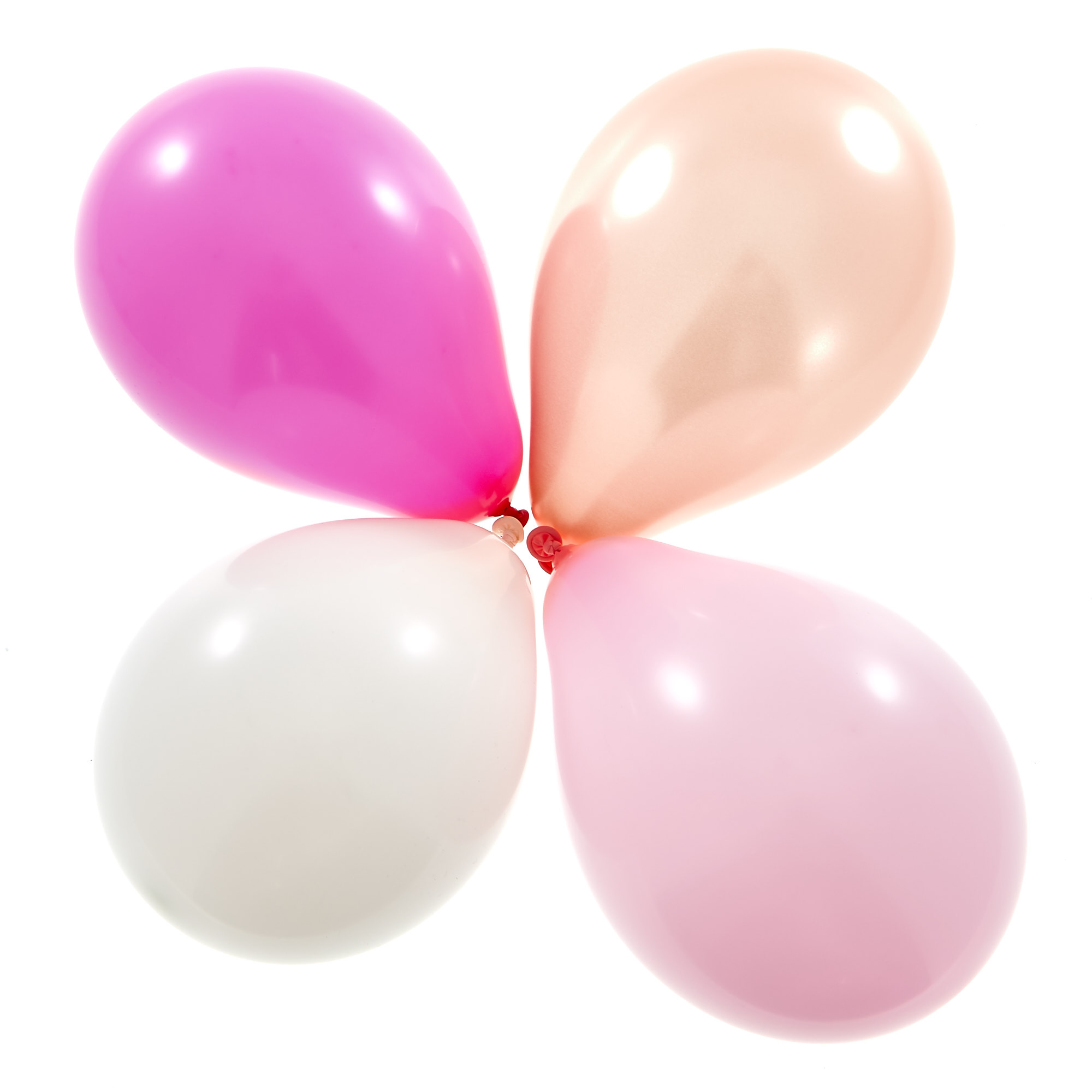 Assorted Pink & White 5-Inch Latex Balloons - Pack of 40