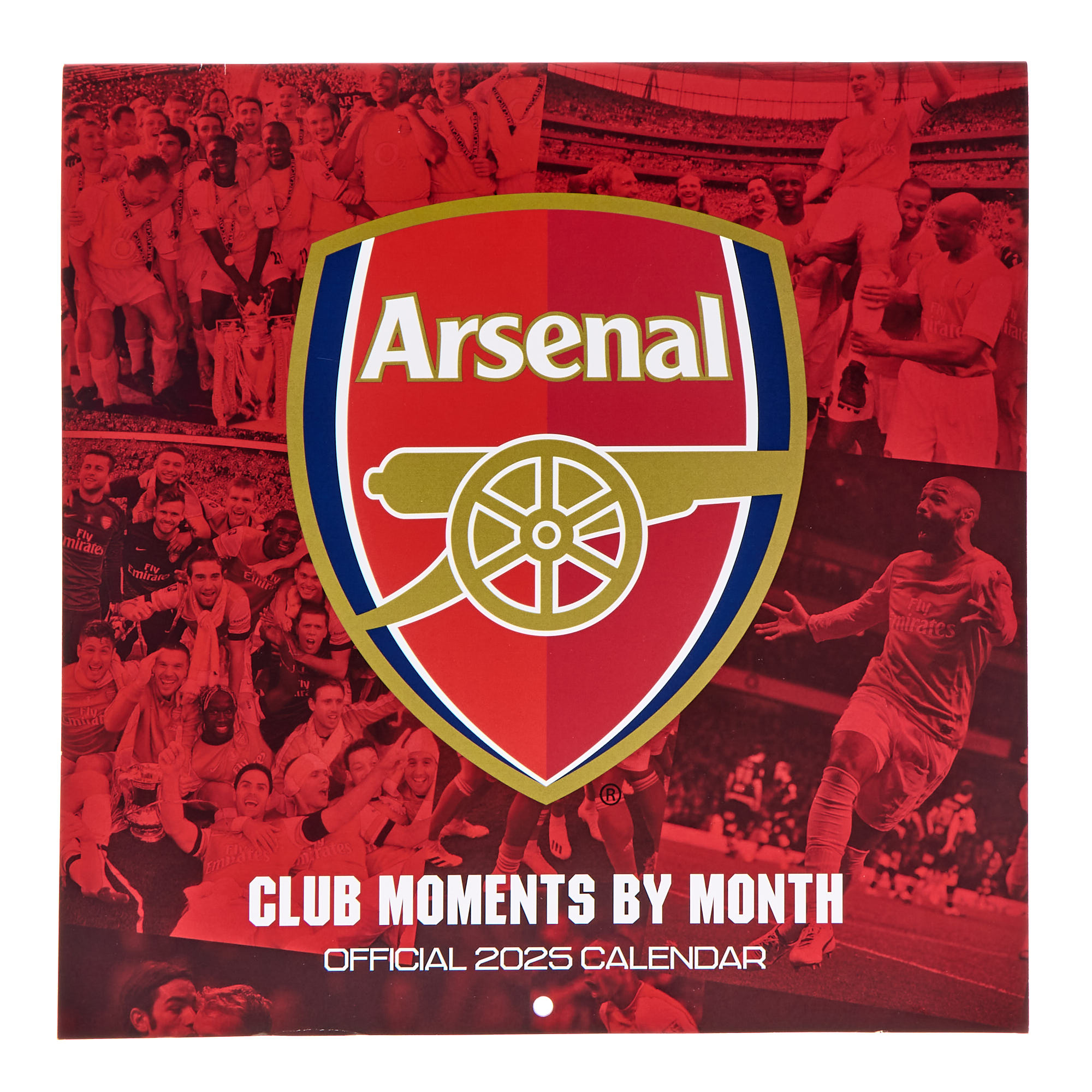 Arsenal Club Moments By Month 2025 Square Calendar