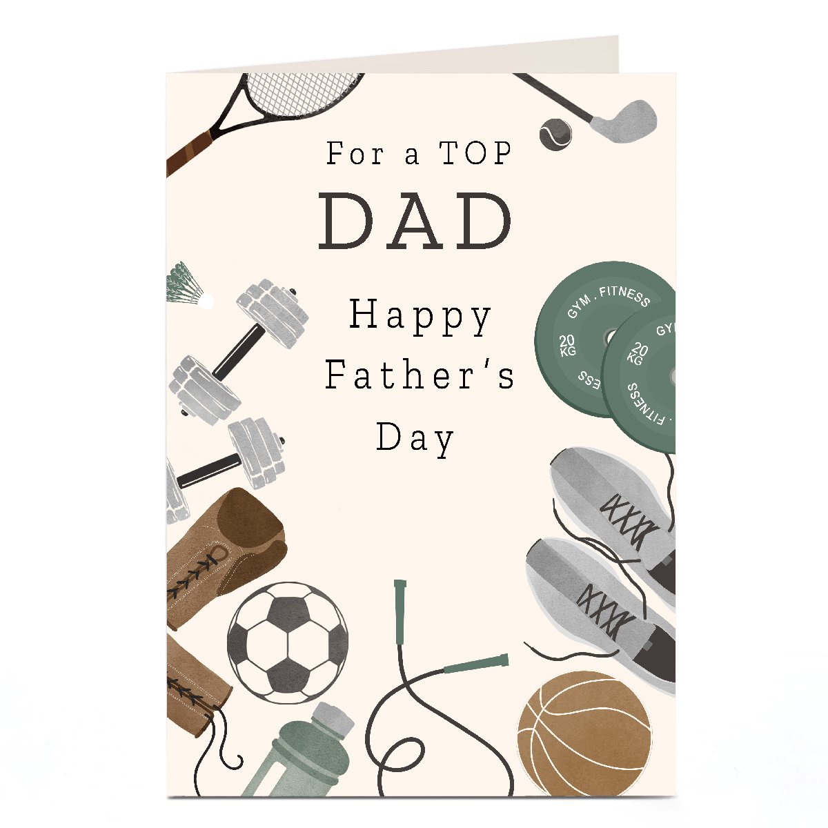 Personalised Father's Day Card - Sports Father's Day Card