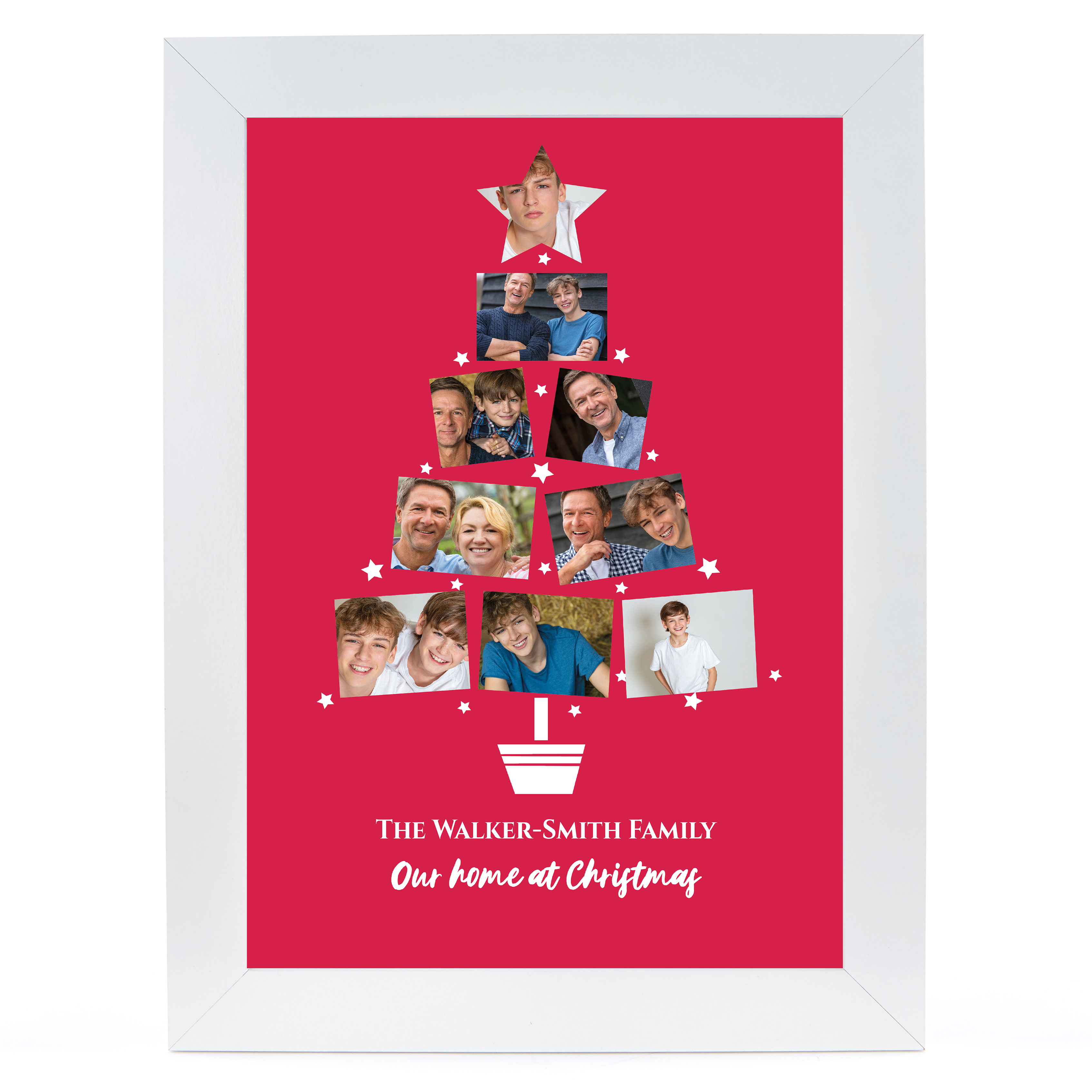 Personalised Photo Christmas Print  - Our Home at Christmas