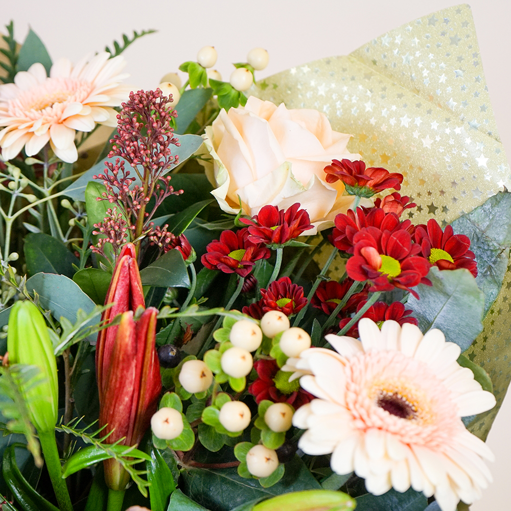 Seasons Greetings Flower Bouquet - Free Delivery!