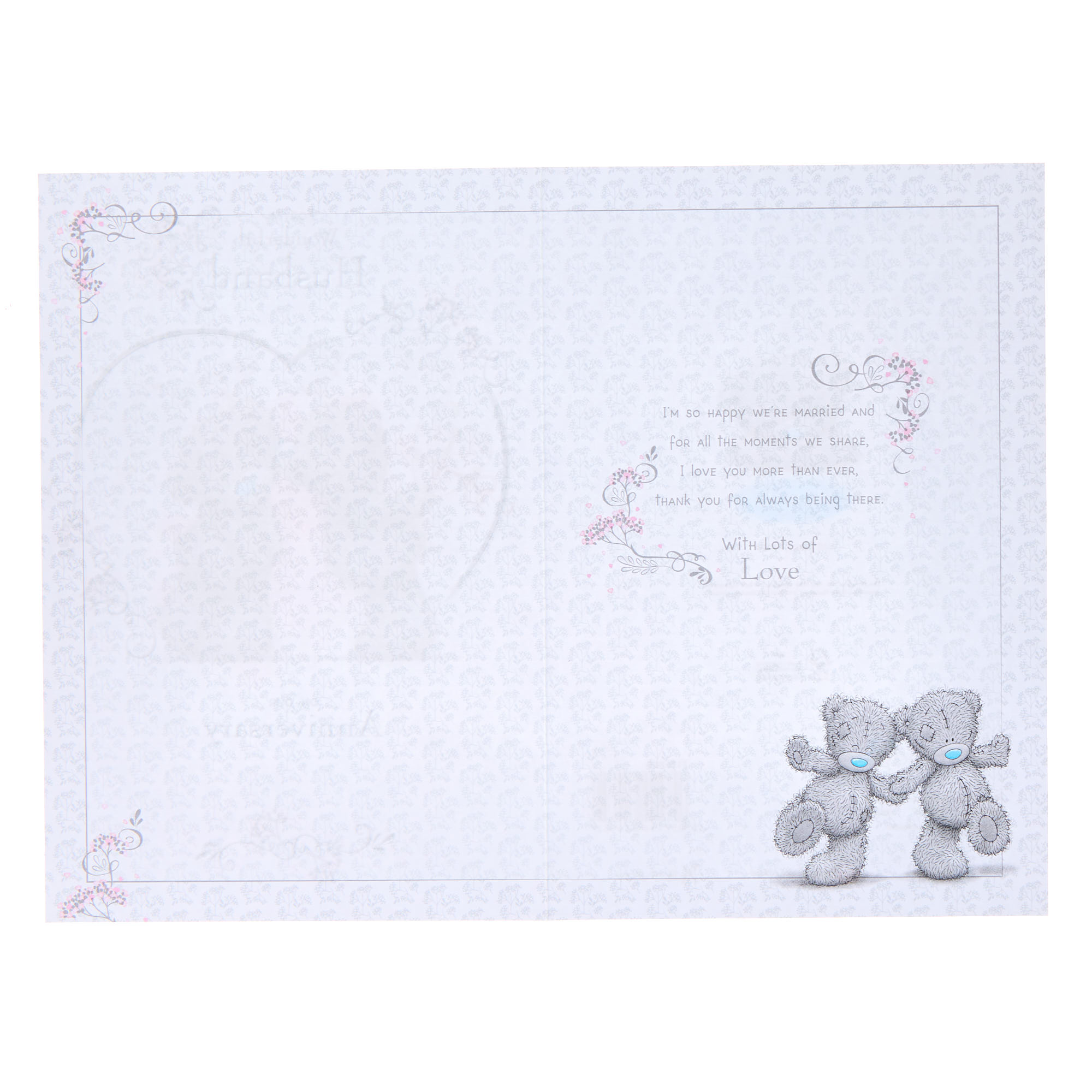 Me To You Tatty Teddy Husband Anniversary Card