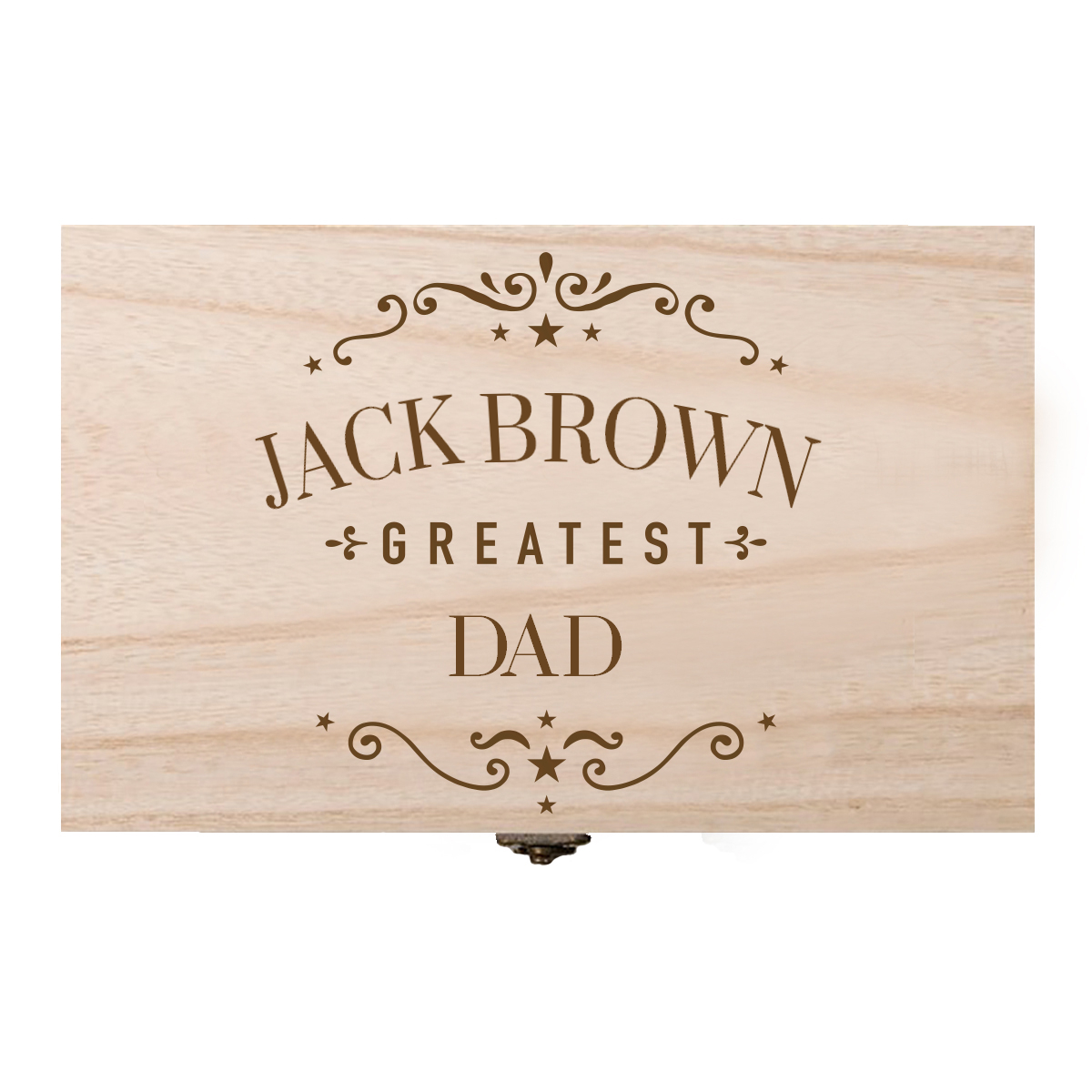 Personalised Wooden Box - Greatest Dad