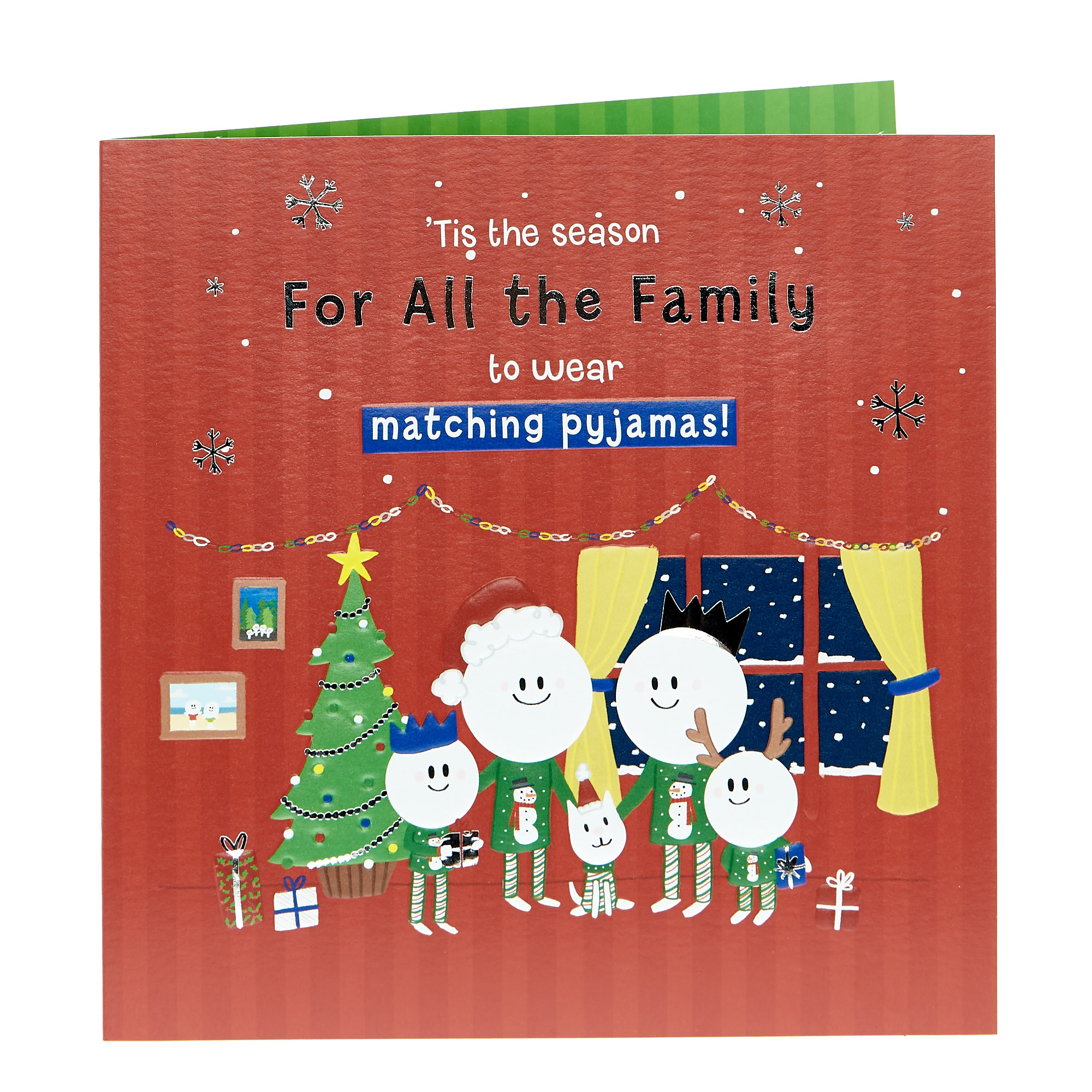 Christmas Card - To All The Family Xmas Pyjamas 