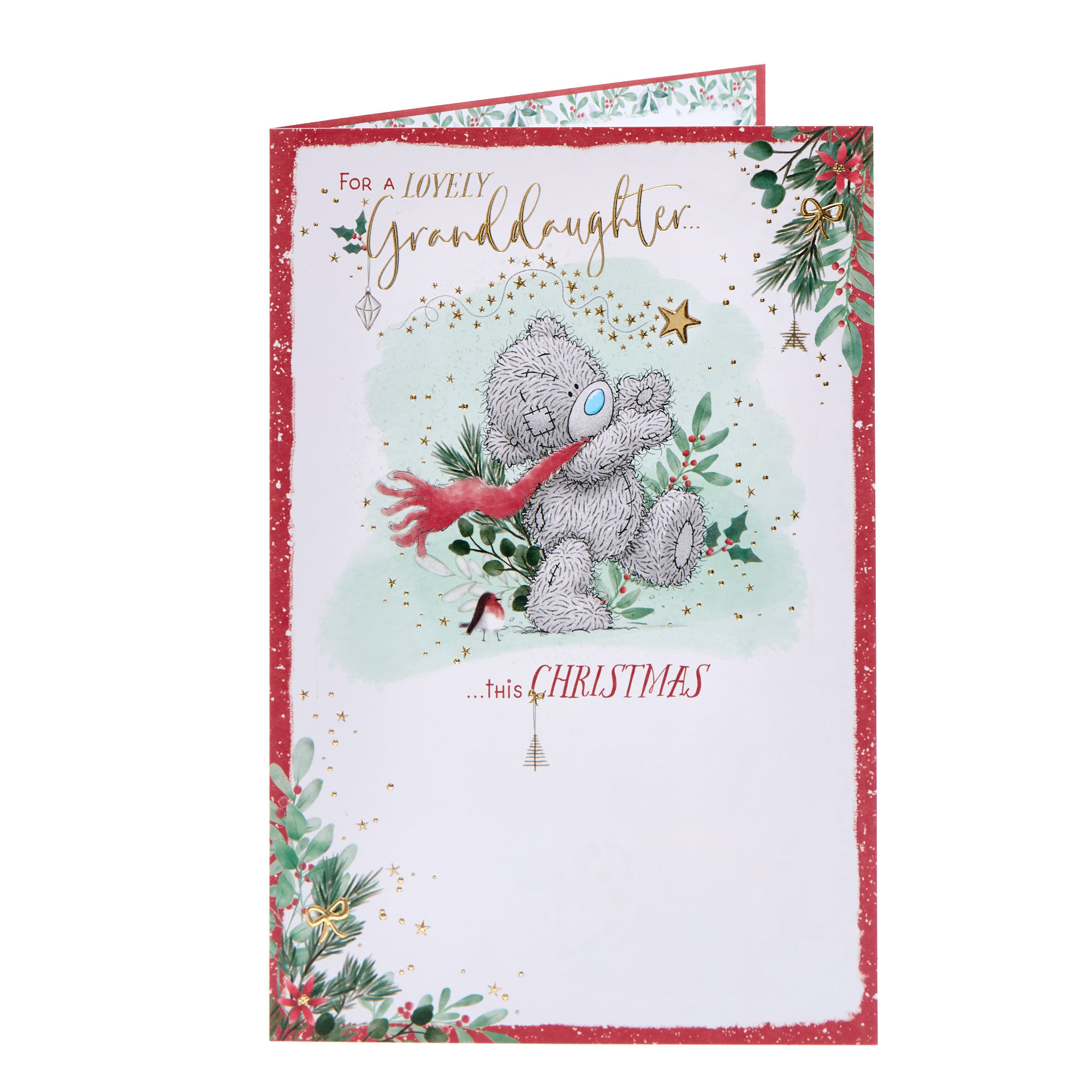 Me To You Tatty Teddy Lovely Granddaughter Christmas Card