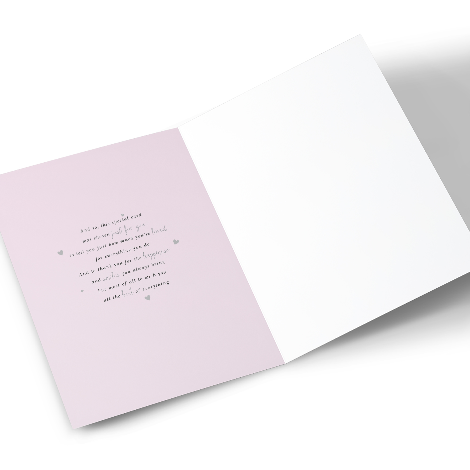 Personalised Birthday Card - Pink Pastel Patio, Mum