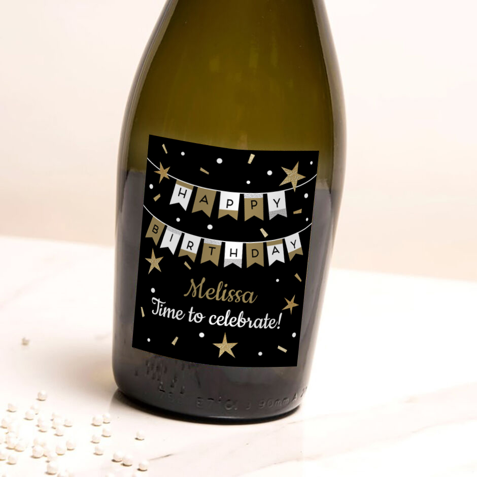 Personalised Happy Birthday Prosecco