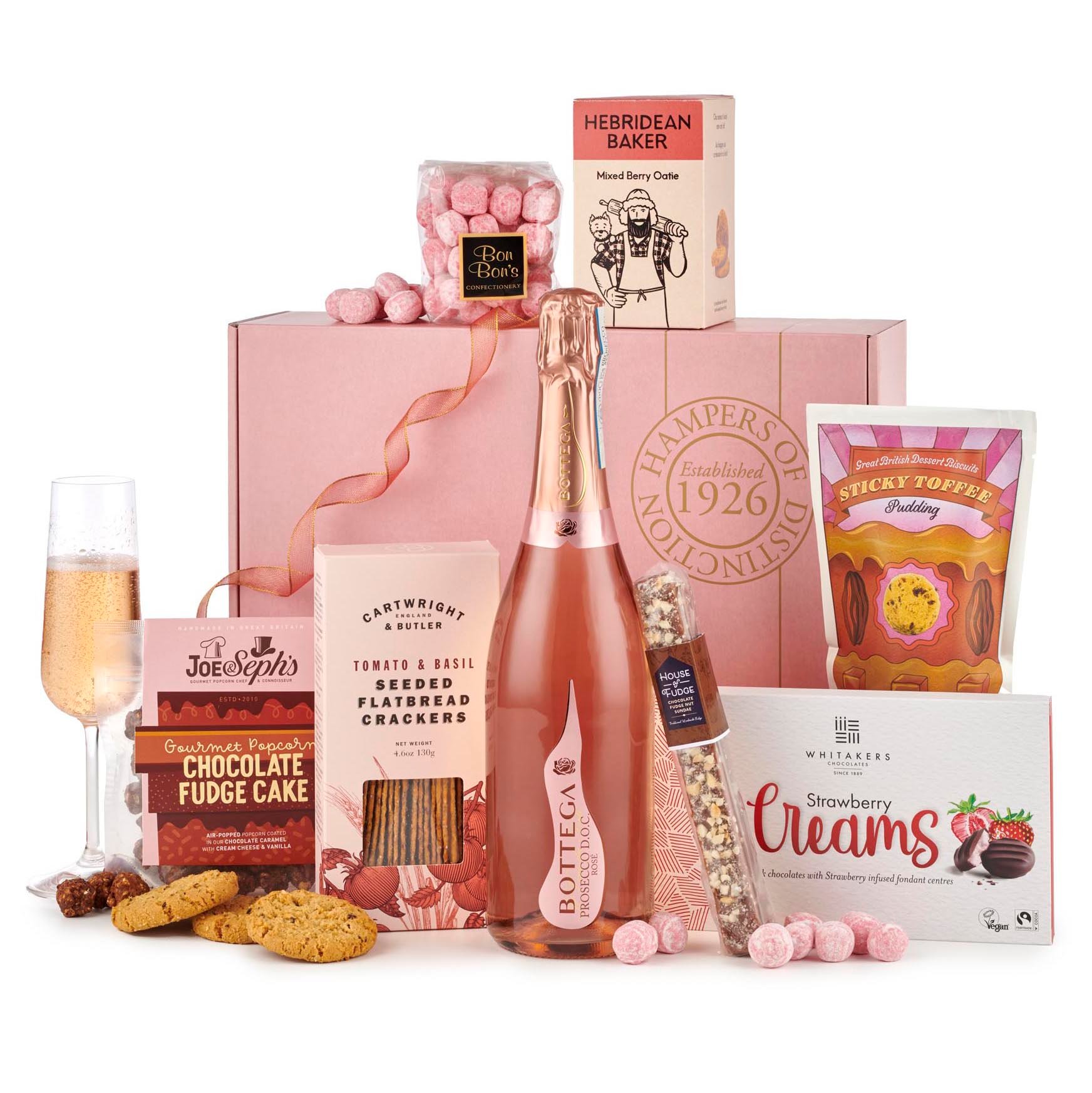 Luxury Rose Prosecco Gift Box Hamper