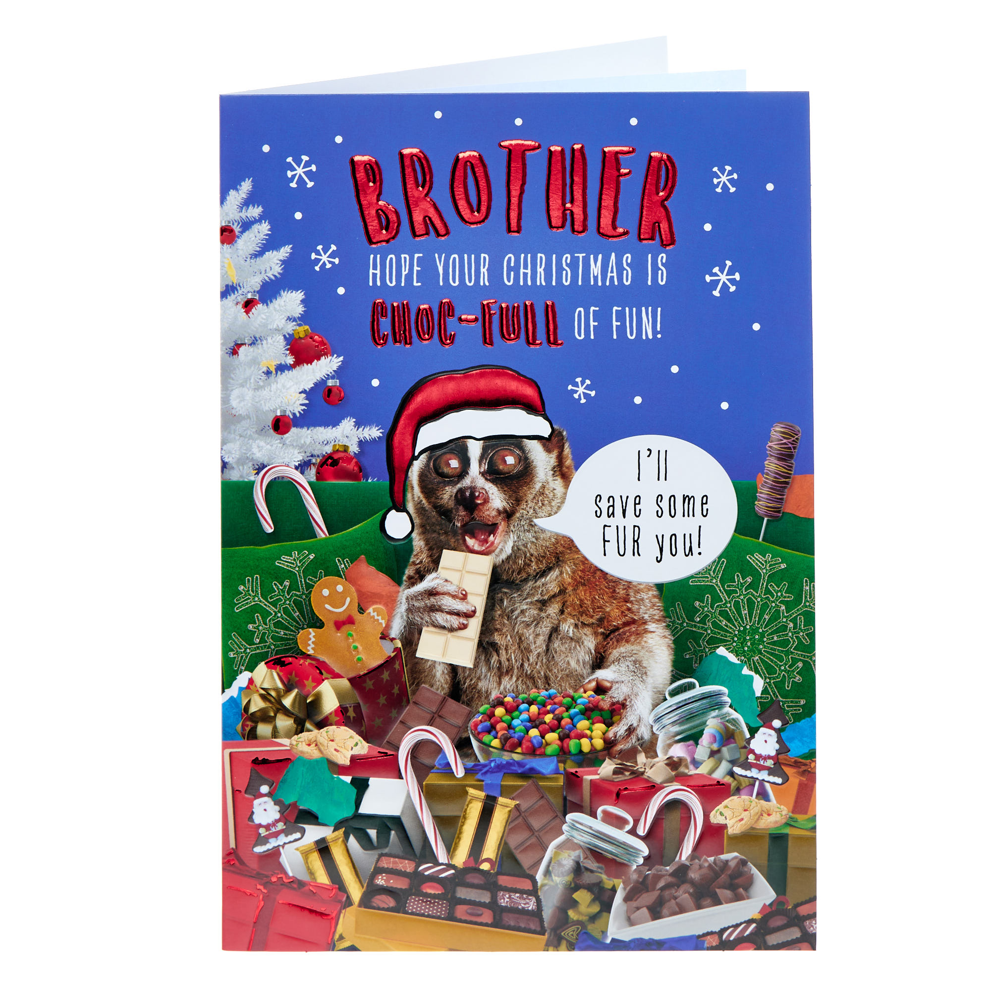 Brother Choc-full Of Fun Christmas Card