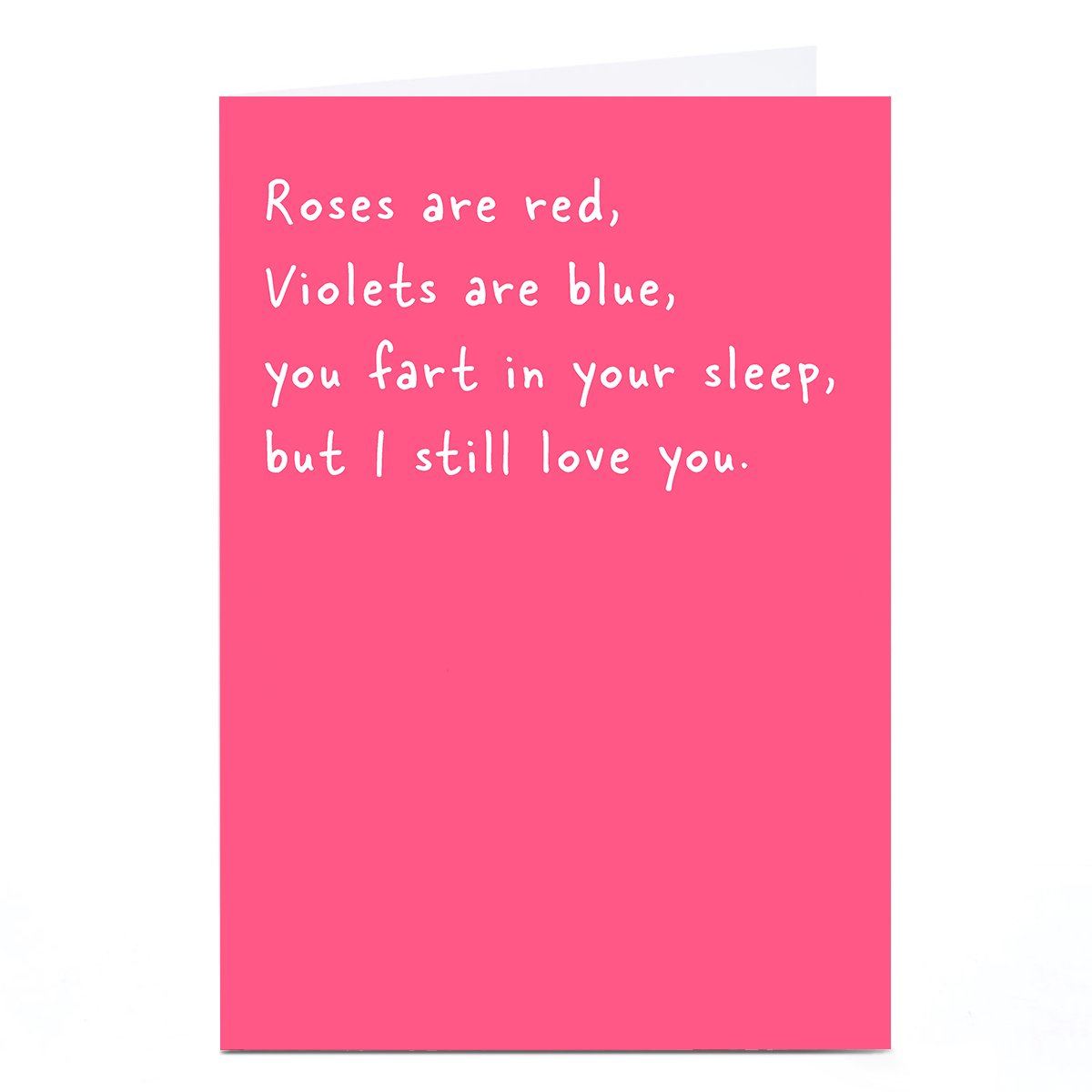 Personalised Ohh Deer Valentine's Day Card - You Fart In Your Sleep