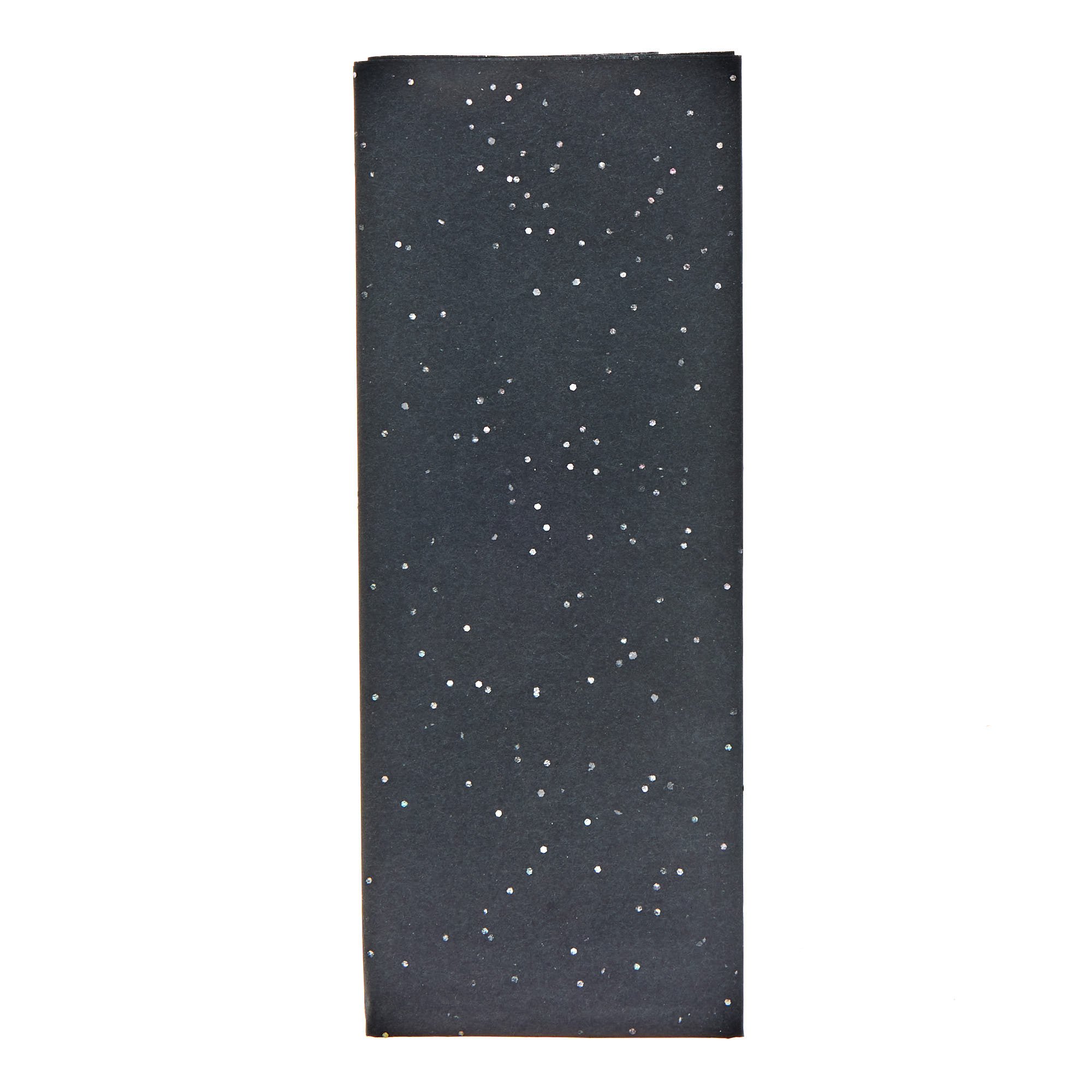 Black Sequin Tissue Paper - 5 Sheets