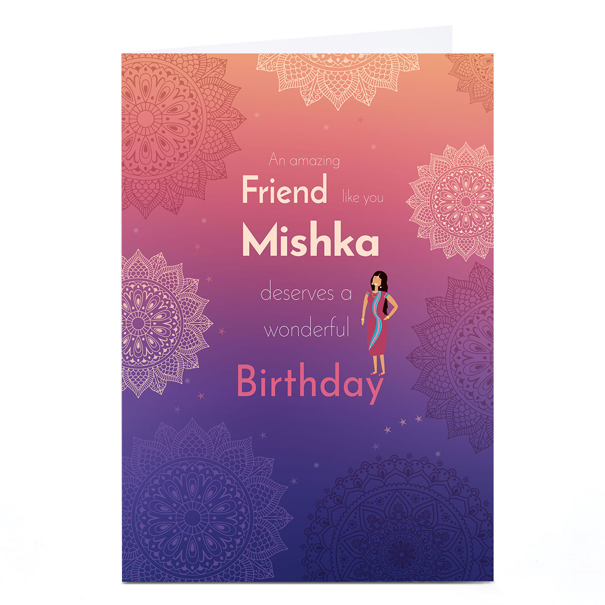 Personalised Birthday Card - Amazing Friend Wonderful Birthday