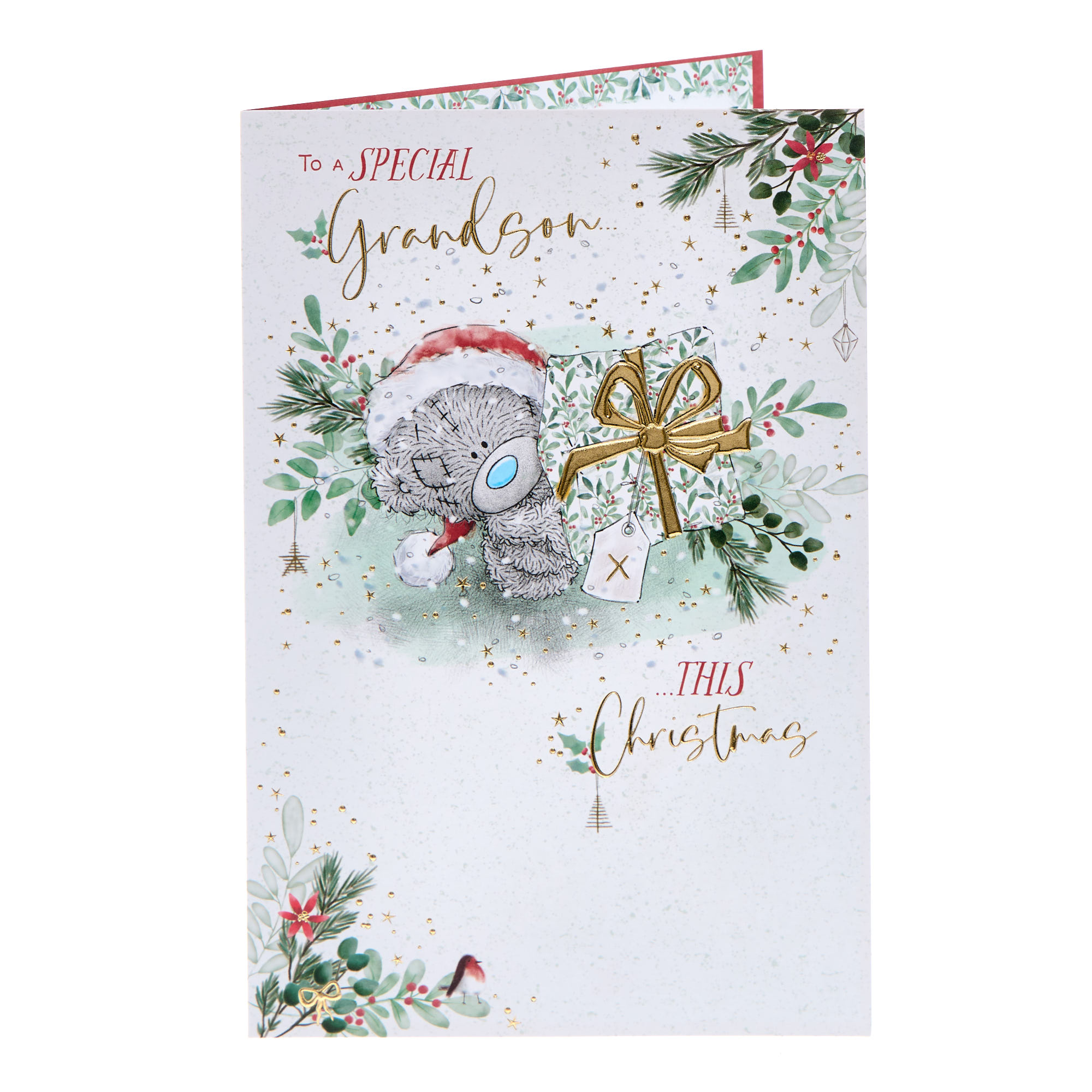 Me To You Tatty Teddy Special Grandson Christmas Card