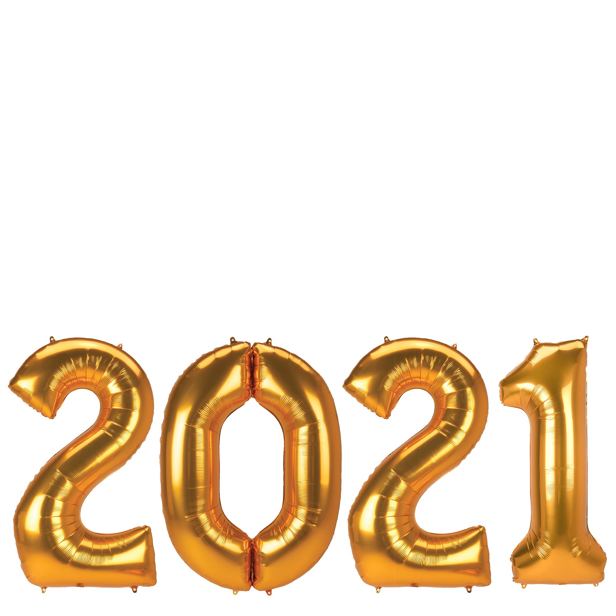 2021 Jumbo Gold Number Balloon Bundle